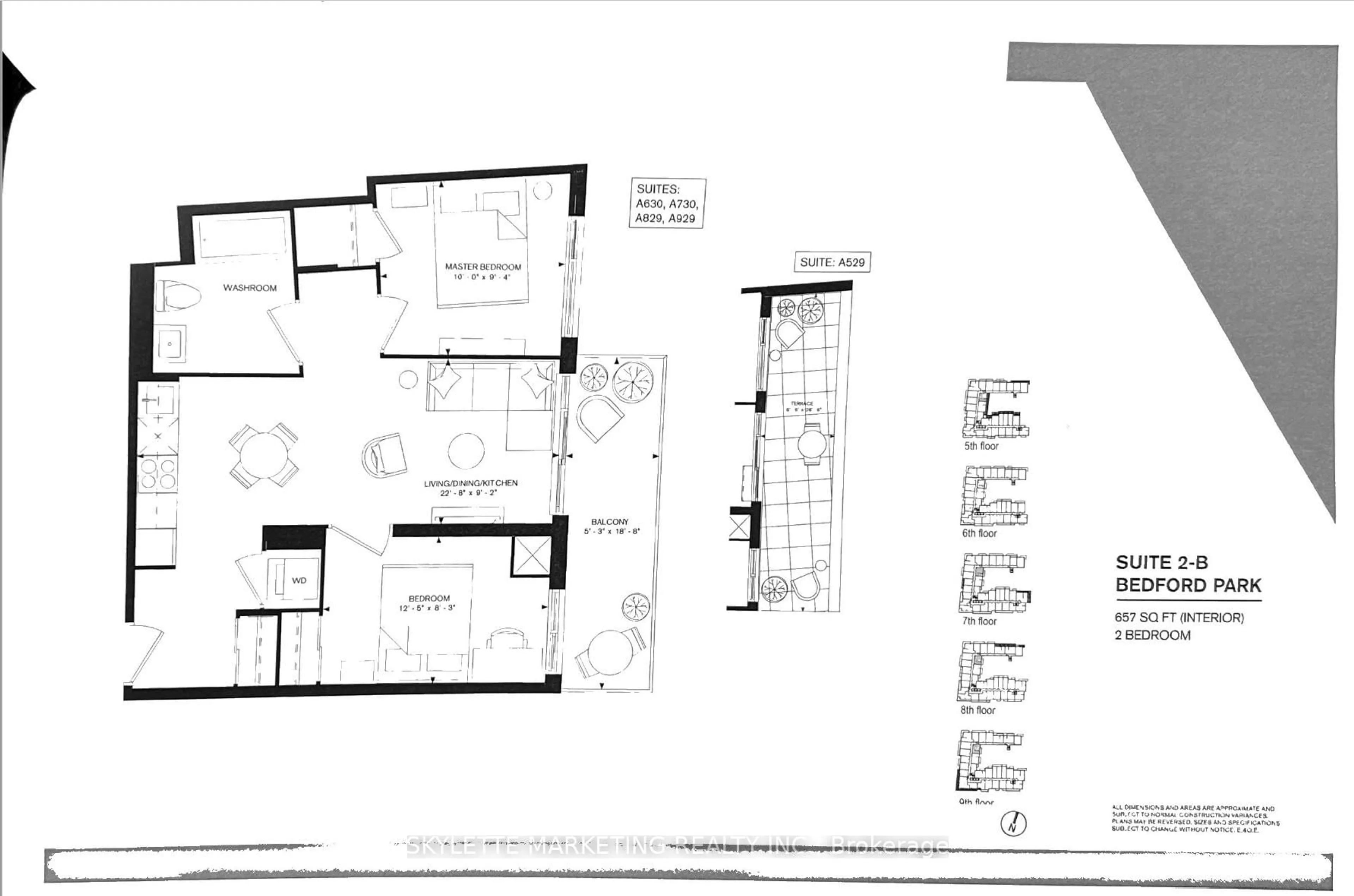 Floor plan for 10 Rouge Valley Dr #529A, Markham Ontario L6G 0G9