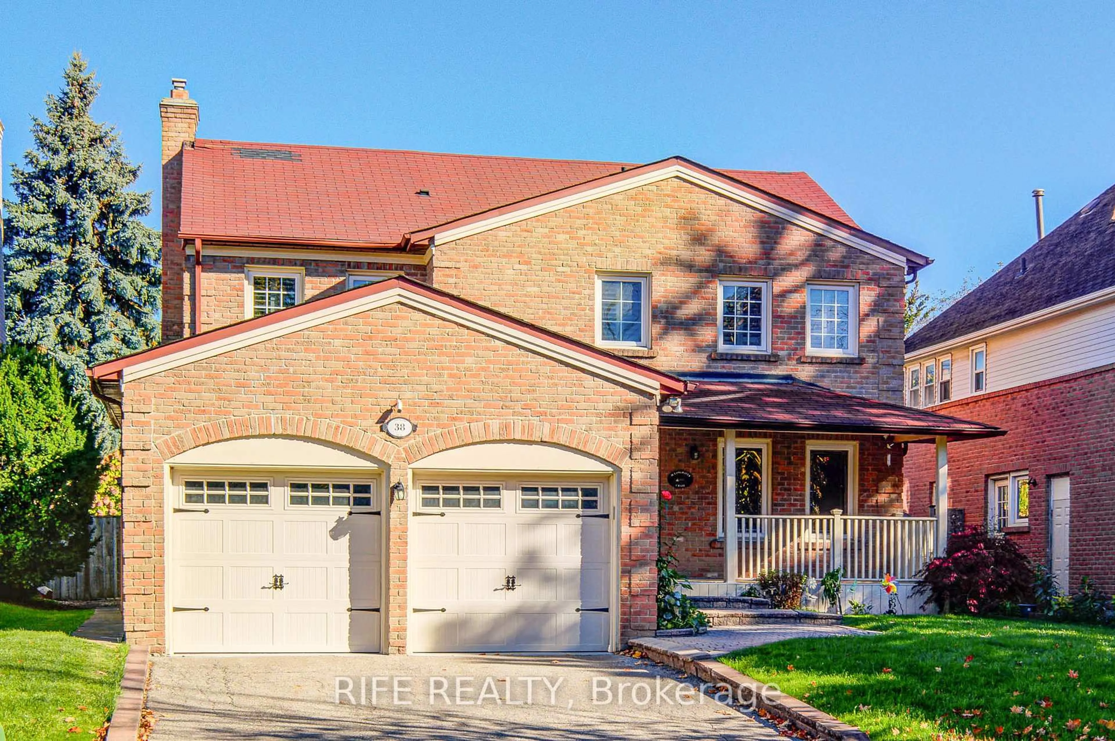 Home with brick exterior material, street for 38 Longwater Chse, Markham Ontario L3R 4A5