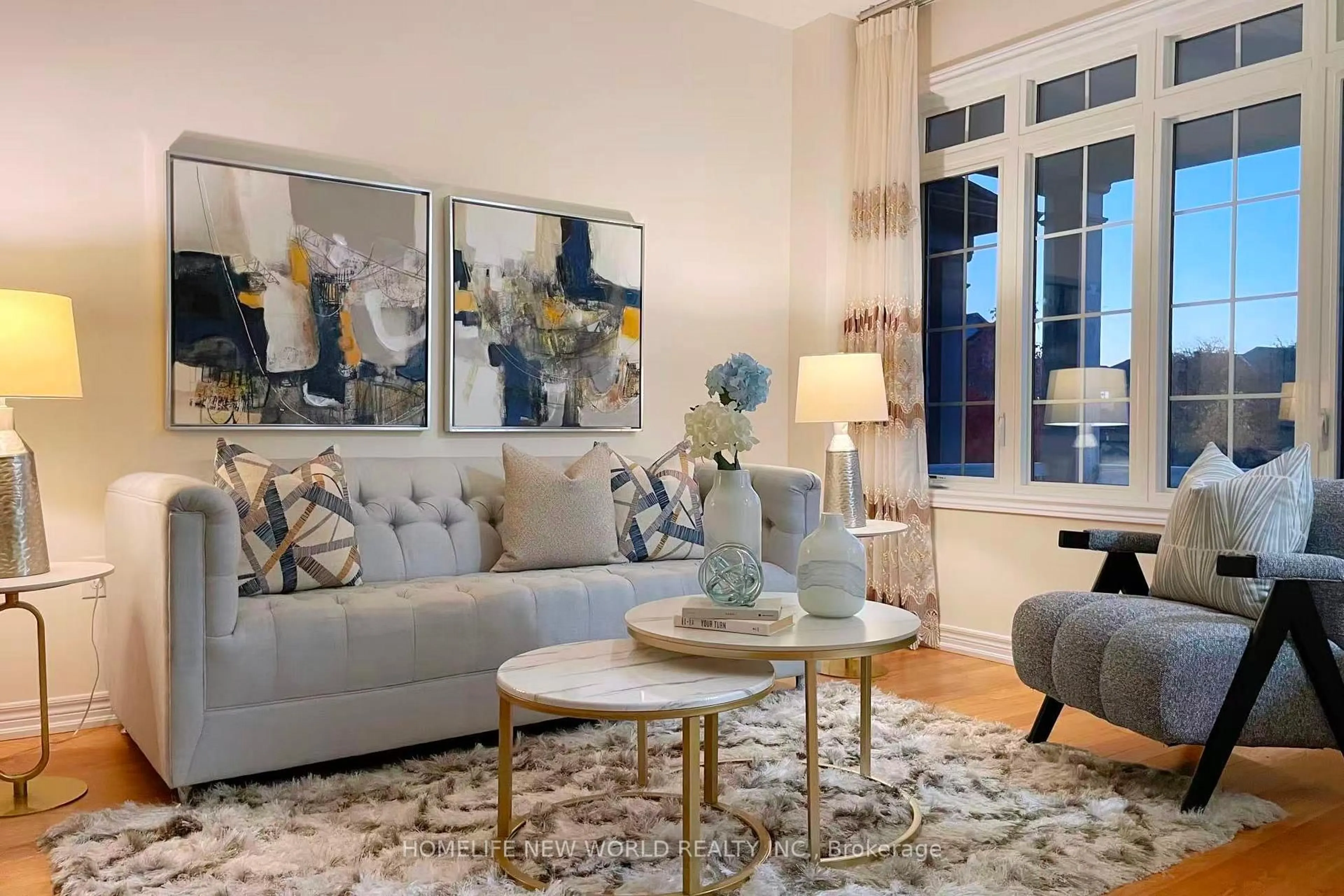 Living room with furniture, unknown for 10 Elphee Lane, Markham Ontario L6B 0Z5