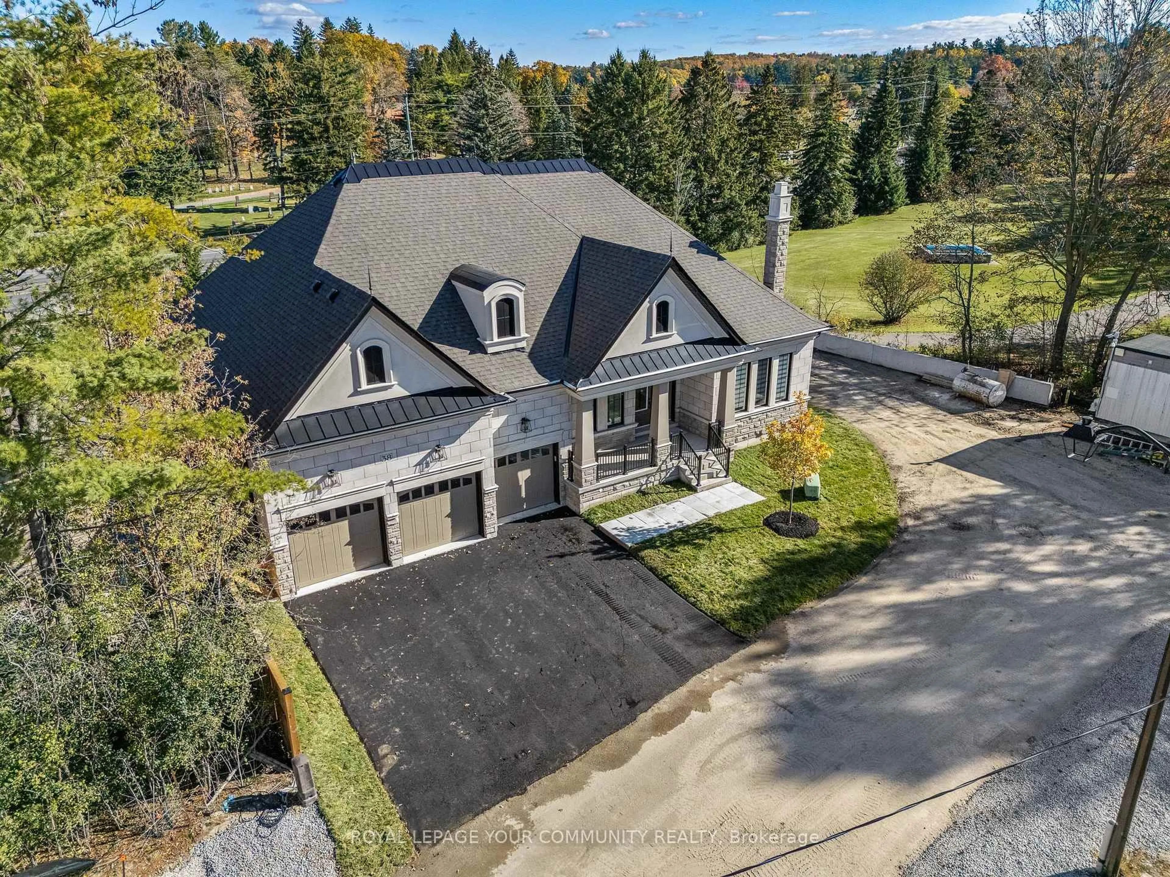 A pic from outside/outdoor area/front of a property/back of a property/a pic from drone, mountain view for Lot 11 Phila Lane, Aurora Ontario L4G 4A1