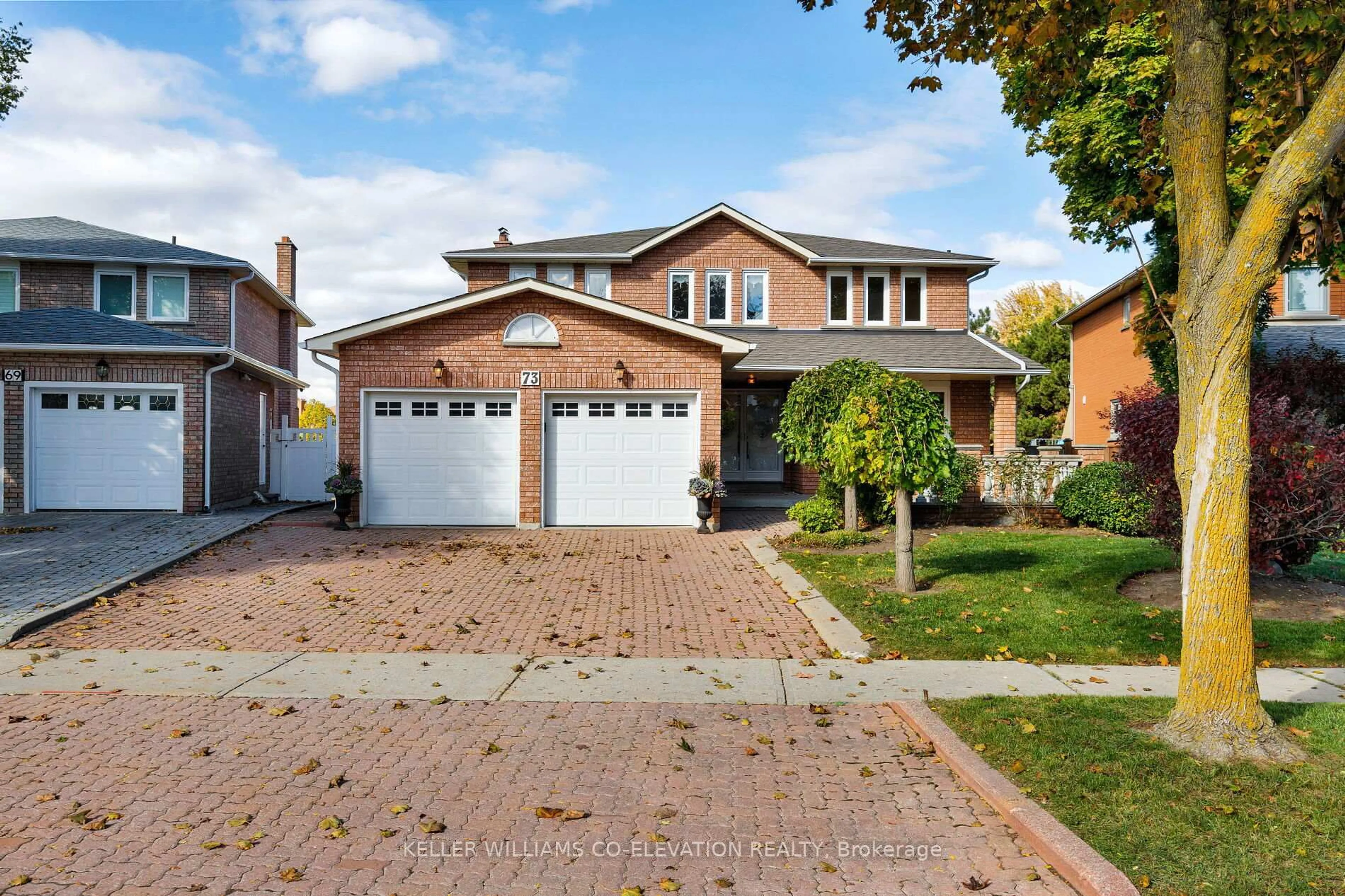 Home with brick exterior material, street for 73 Queenston Cres, Vaughan Ontario L4L 4A1