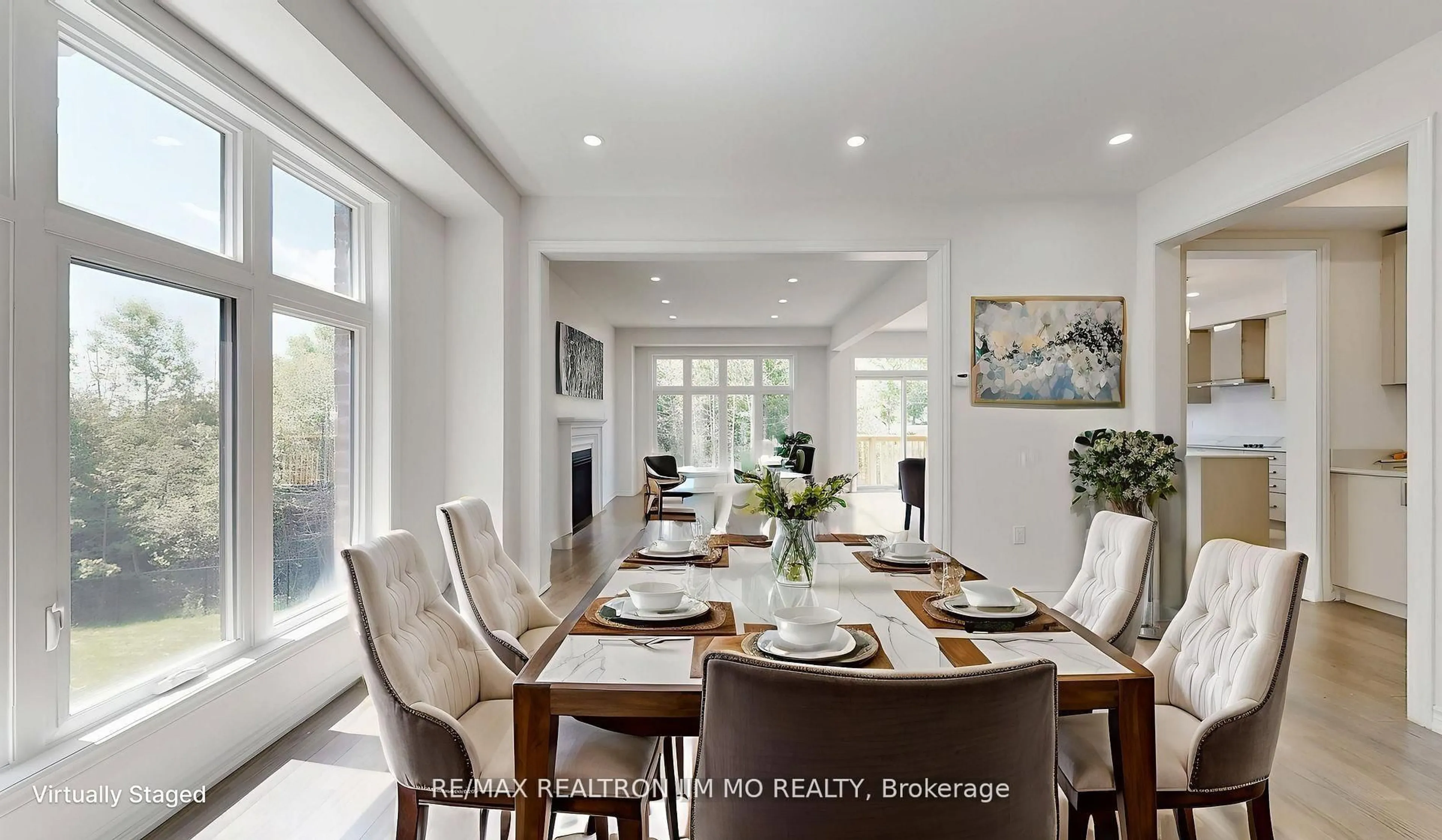 Dining room, ceramic/tile floor for 3 Big Canoe Dr, Georgina Ontario L0E 1R0