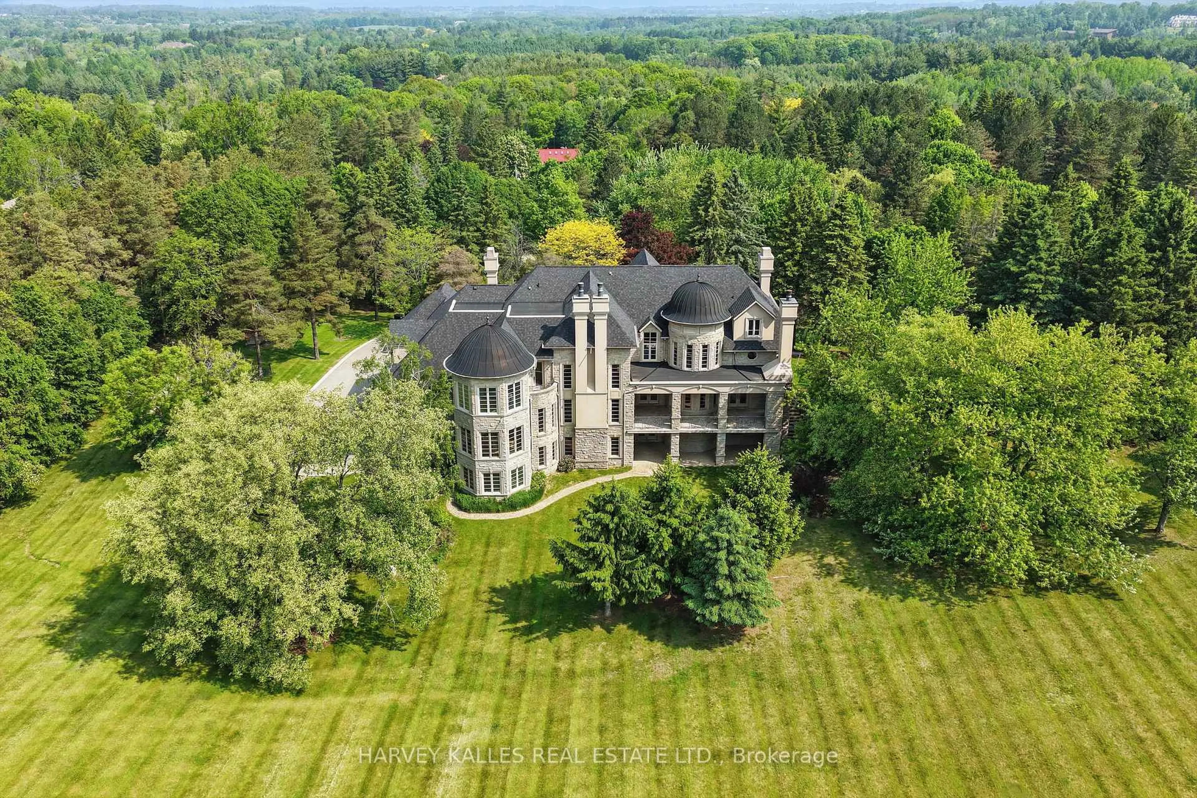 A pic from outside/outdoor area/front of a property/back of a property/a pic from drone, building for 443 Dearbourne Ave, King Ontario L7B 1A3