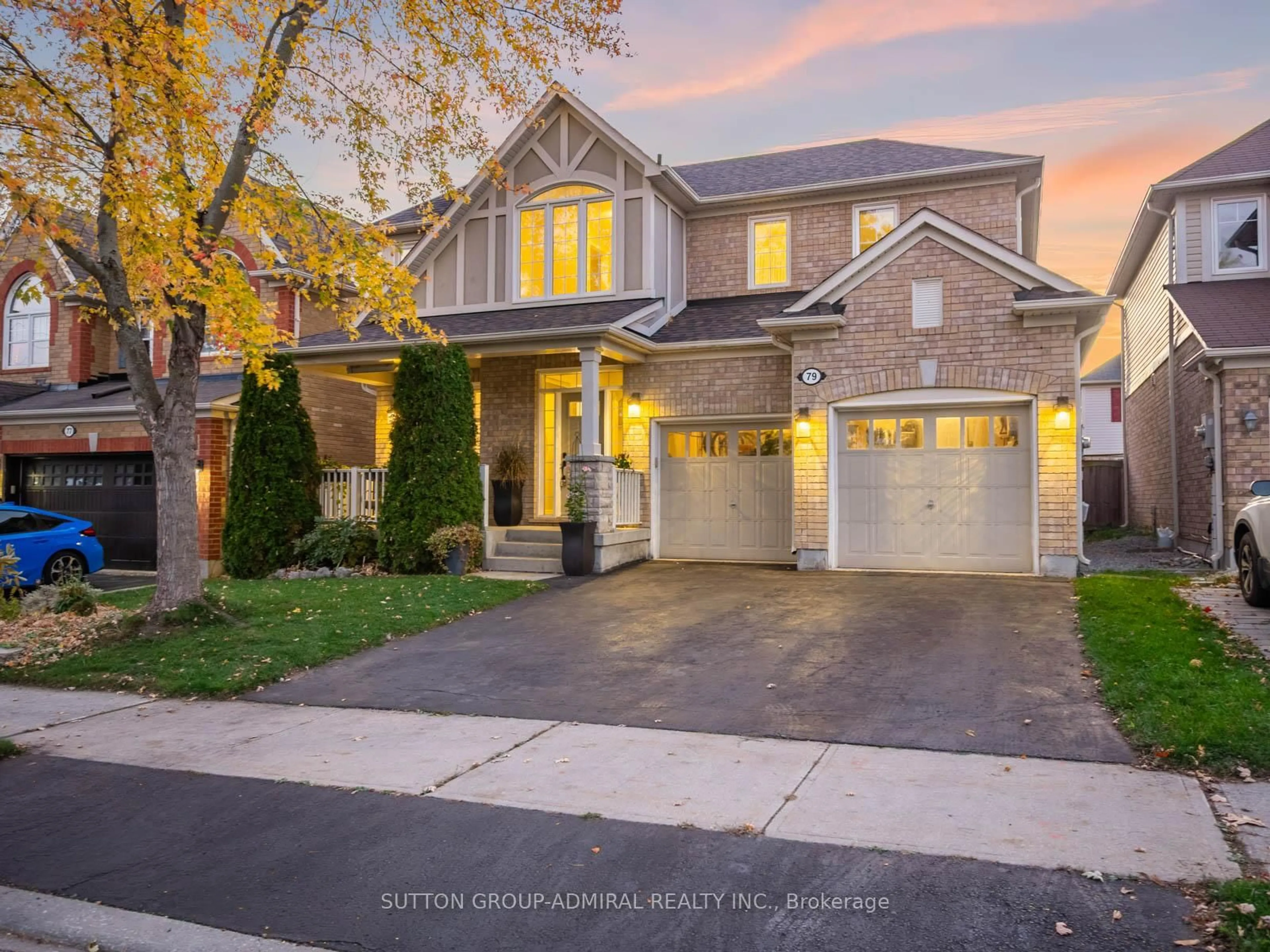 Home with brick exterior material, street for 79 Williamson Family Hllw, Newmarket Ontario L3X 3K2