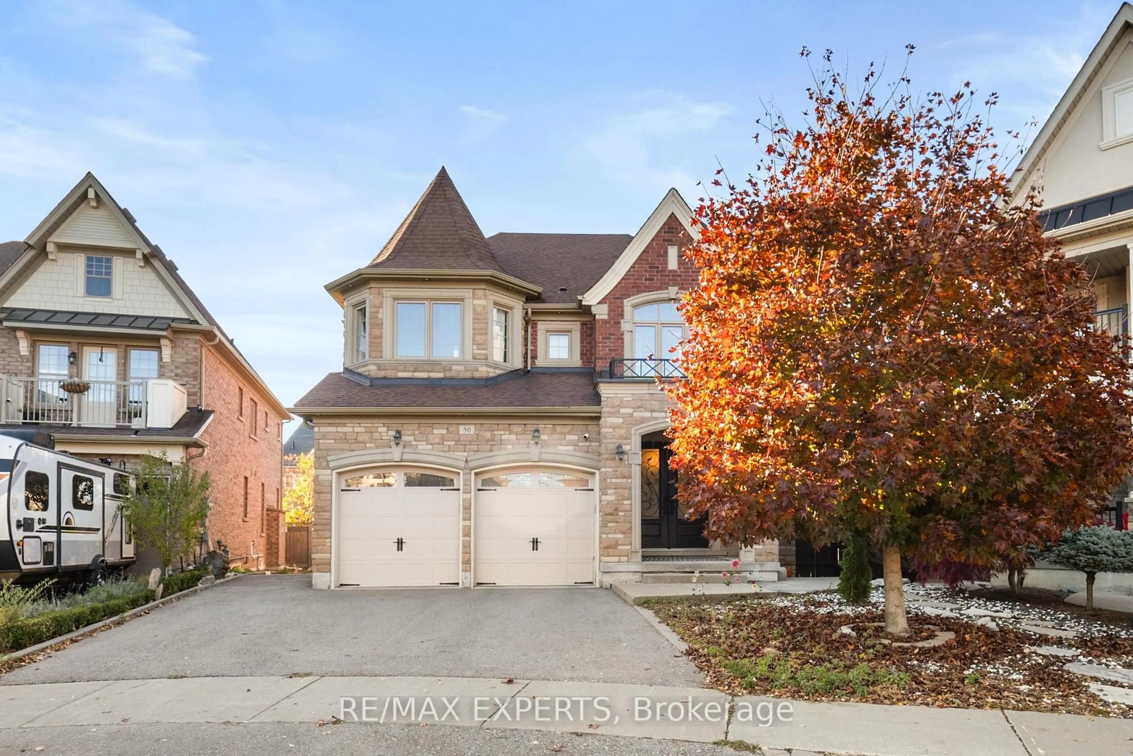 Home with brick exterior material, street for 50 Lilly Valley Cres, King Ontario L7B 0B5