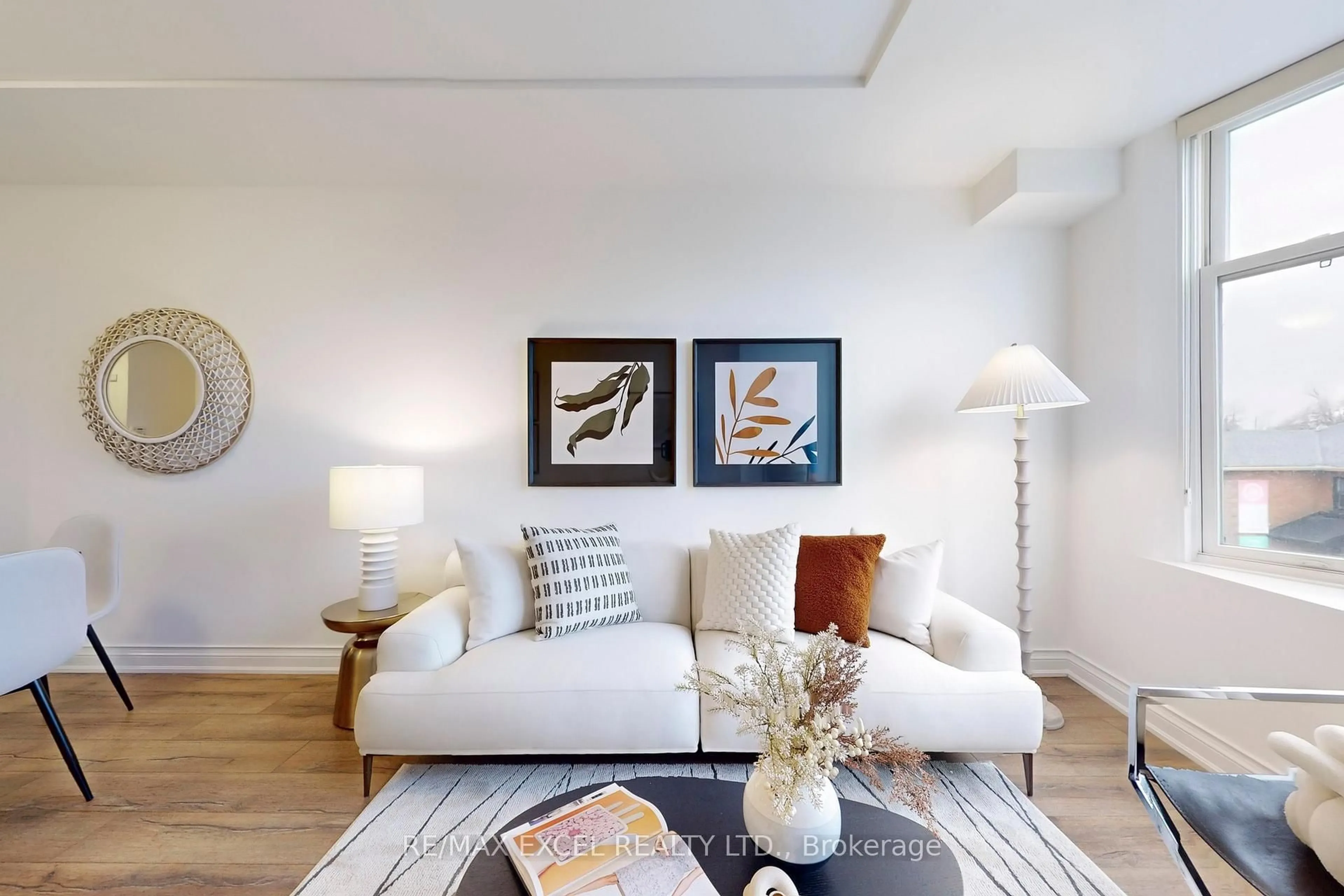 Living room with furniture, unknown for 68 Main St #327, Markham Ontario L3P 0N5