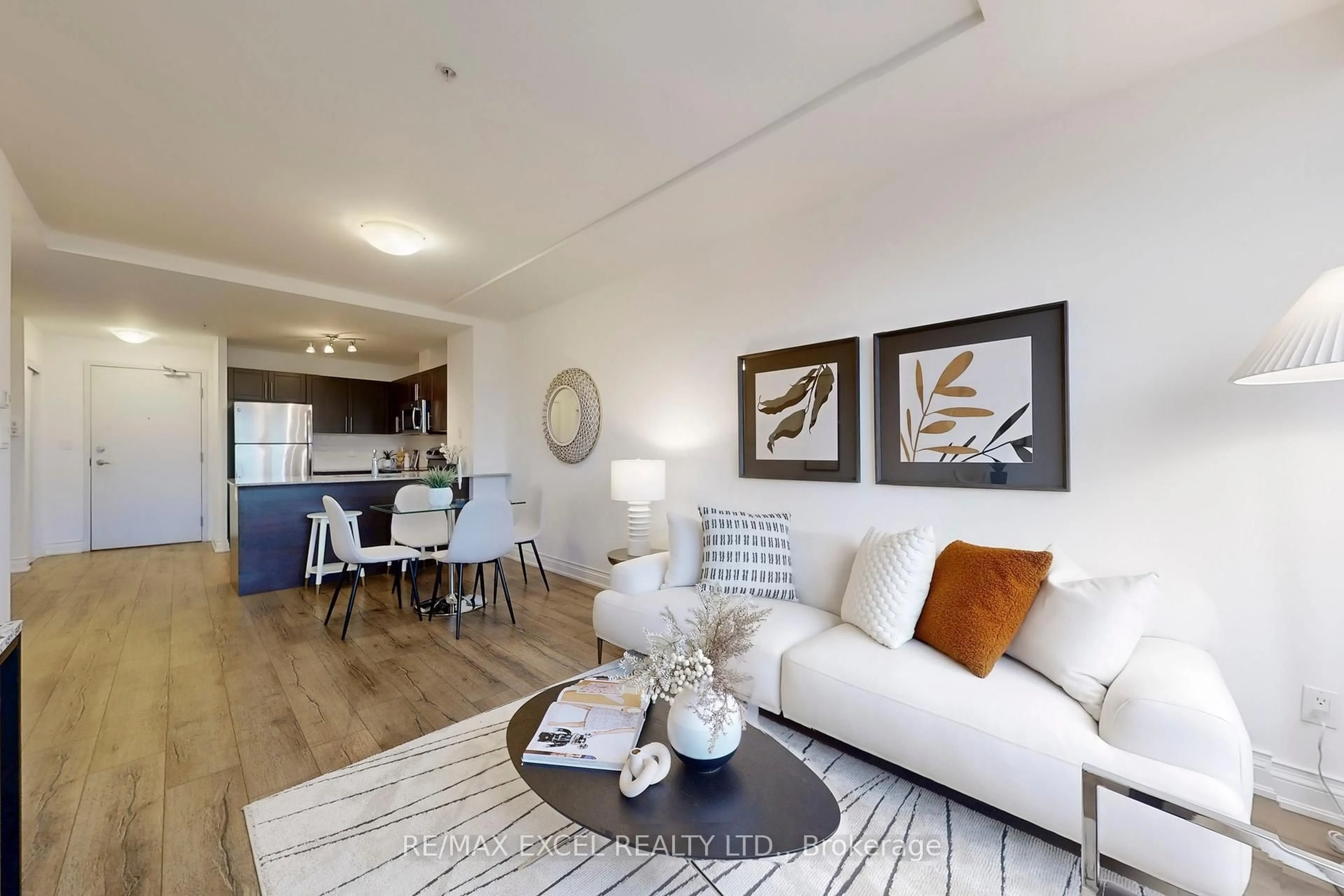 Living room with furniture, unknown for 68 Main St #327, Markham Ontario L3P 0N5