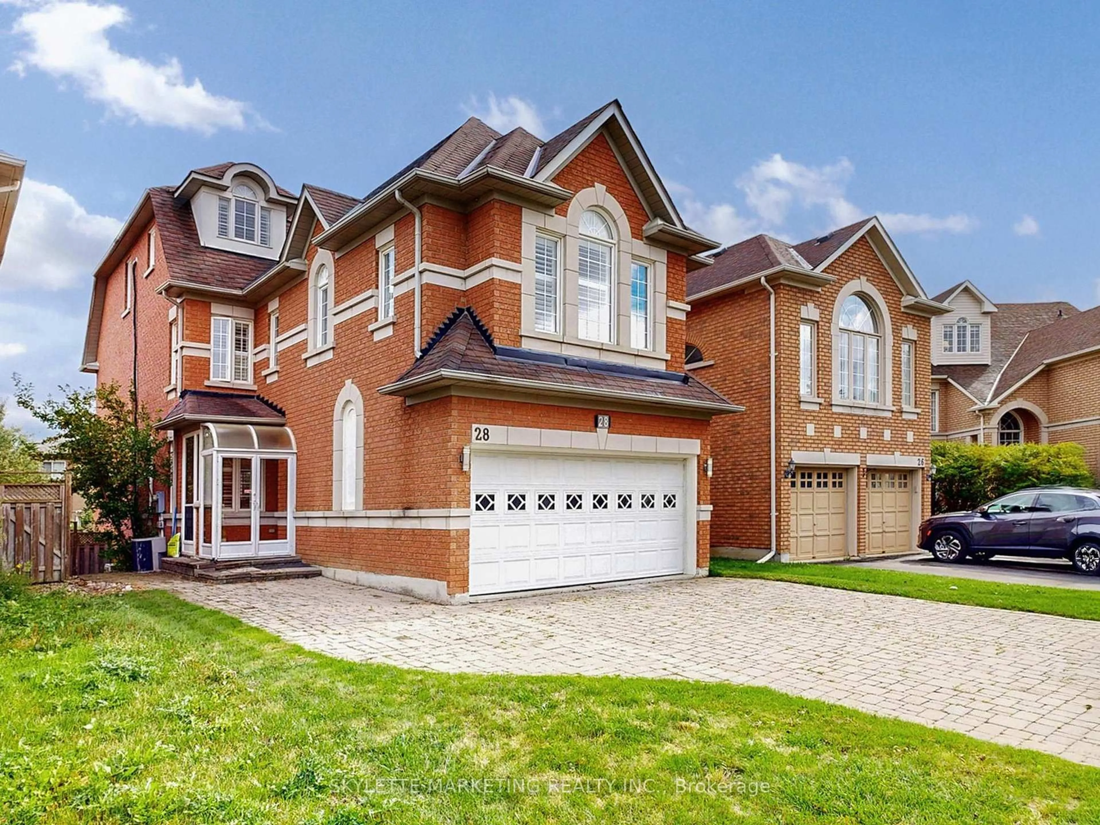 Home with brick exterior material, street for 28 Garland Cres, Richmond Hill Ontario L4S 1X1