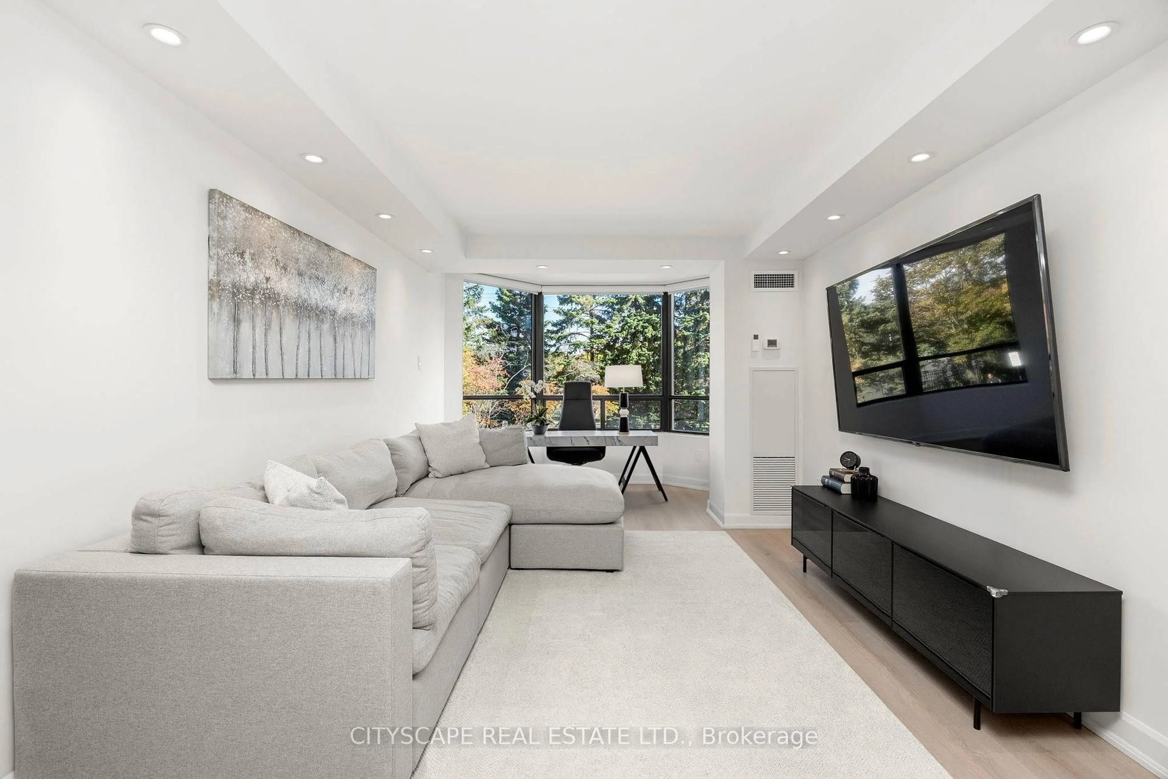 Living room with furniture, unknown for 7460 Bathurst St #209, Vaughan Ontario L4J 7K9