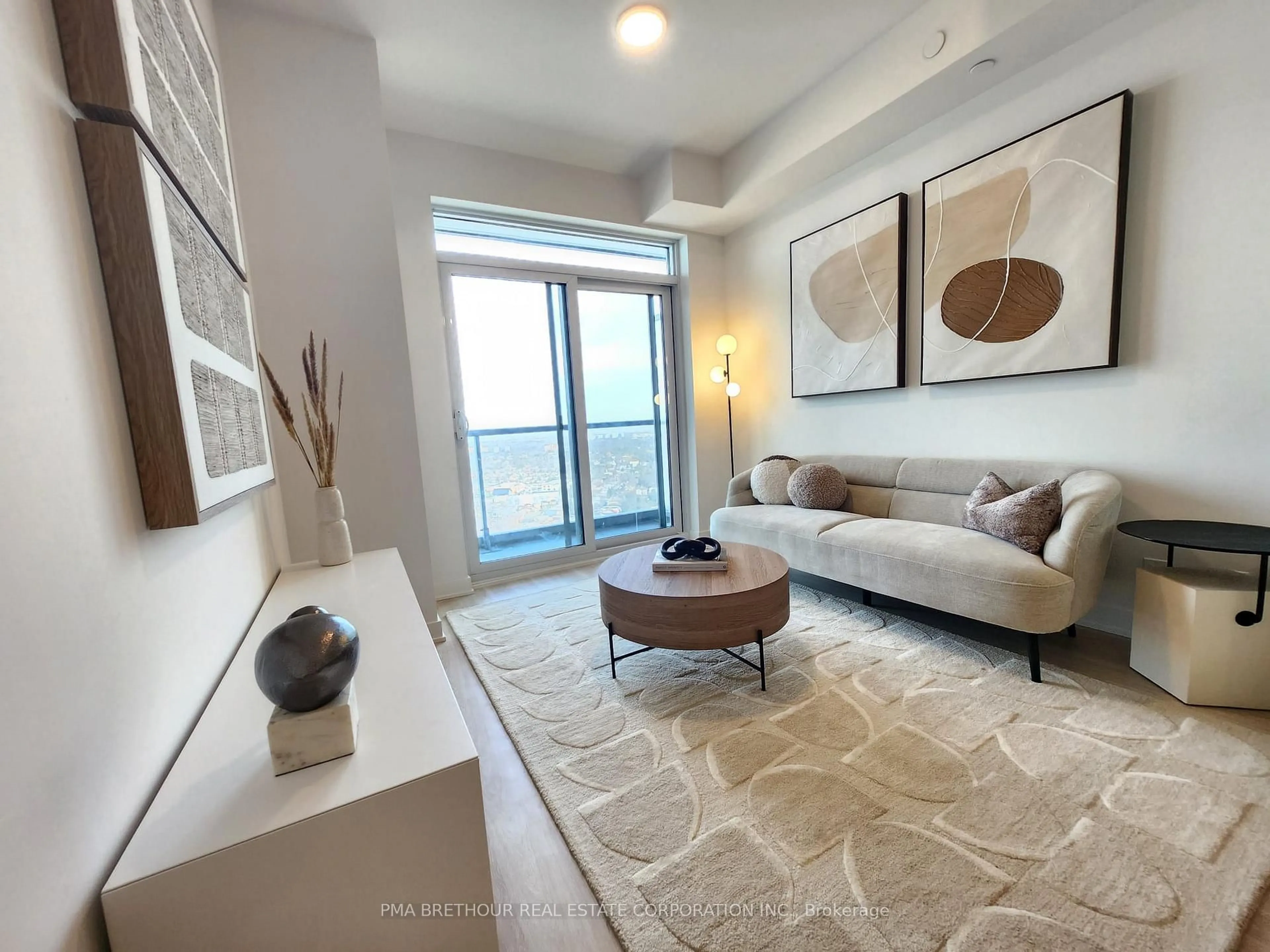 Living room with furniture, unknown for 50 Upper Mall Way #B-2909, Vaughan Ontario L4J 0L8