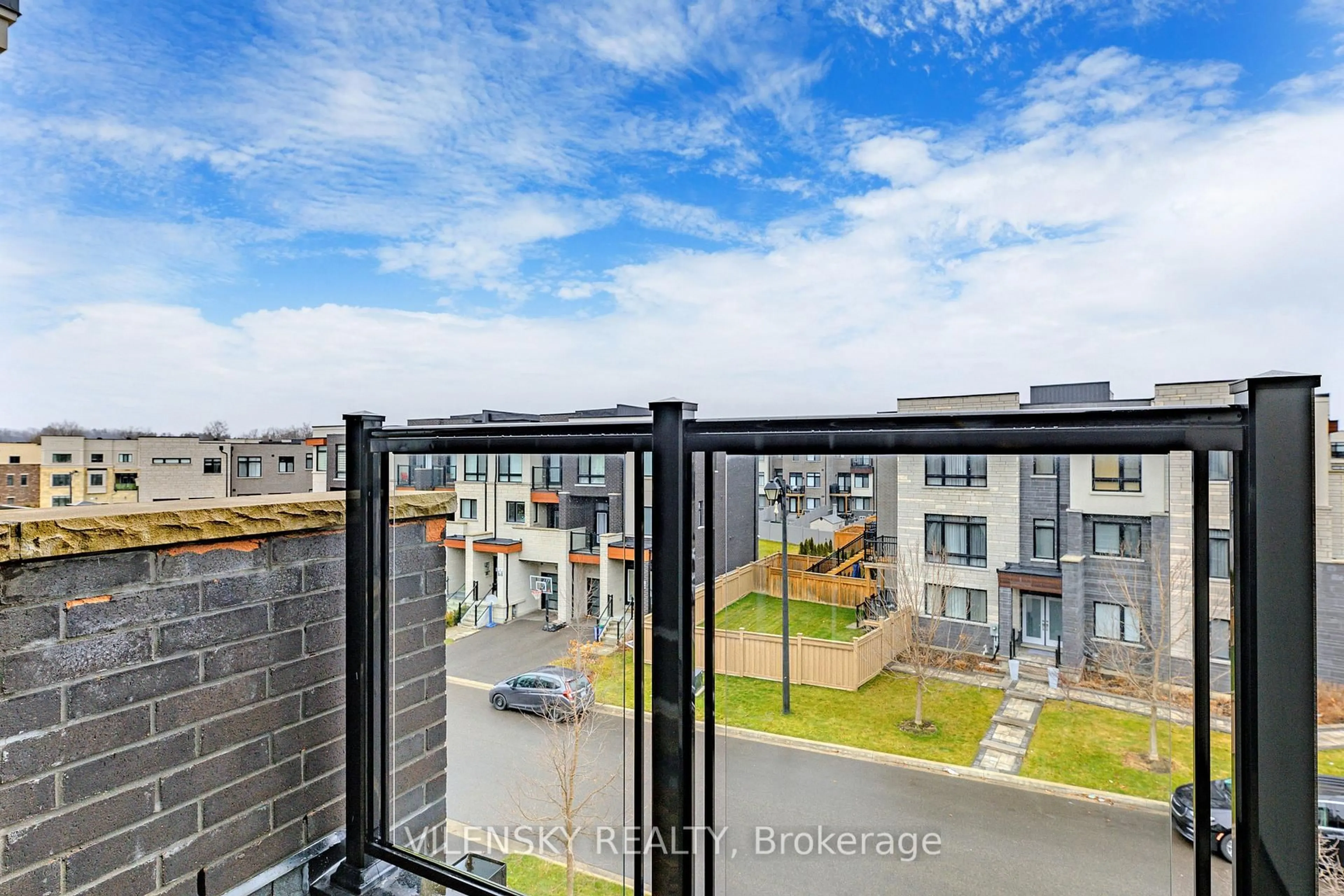 Balcony in the apartment, city buildings view from balcony for 162 Golden Tr, Vaughan Ontario L6A 5A1