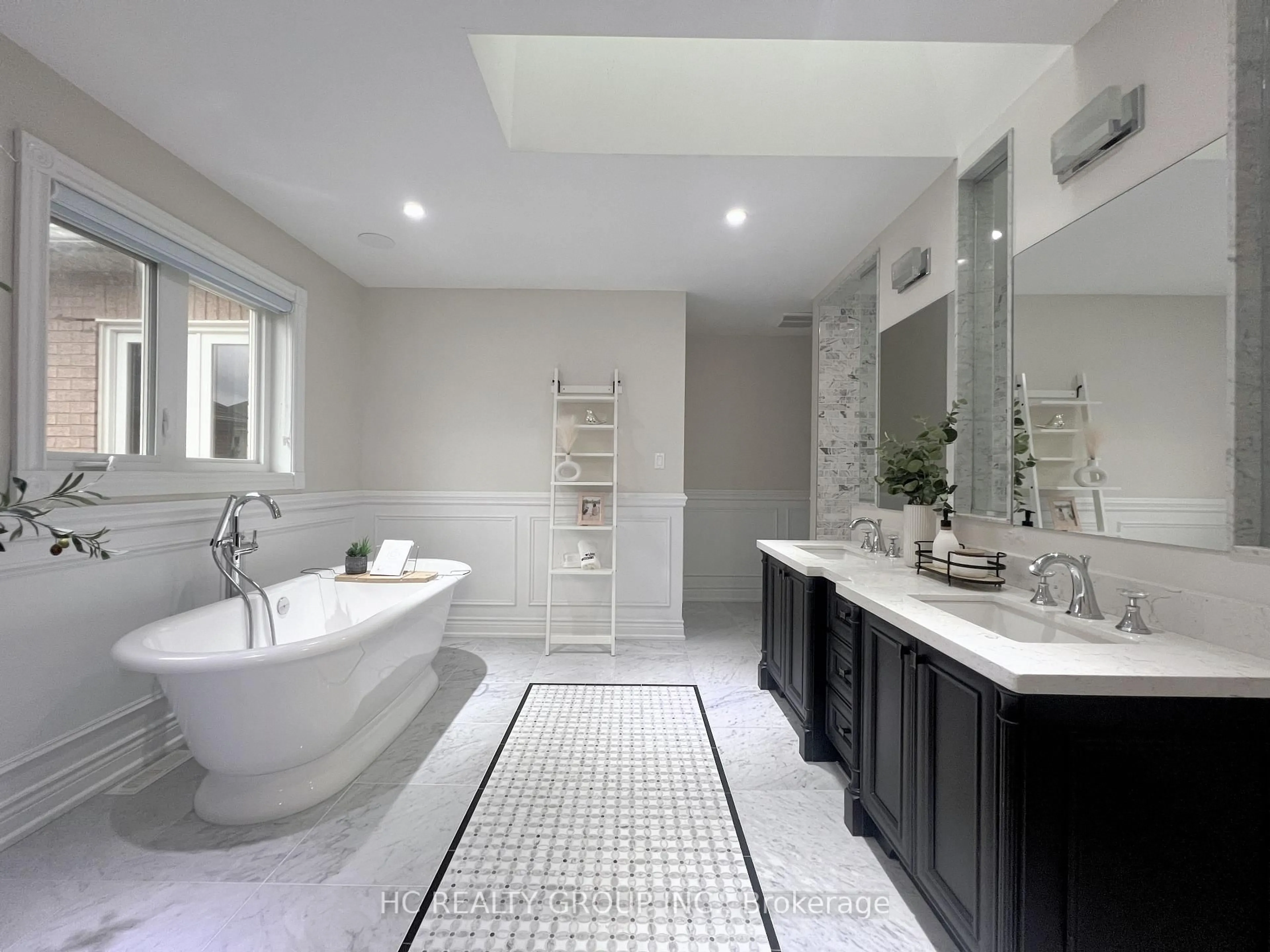 Contemporary bathroom, ceramic/tile floor for 2151 Rodick Rd, Markham Ontario L6C 1S8