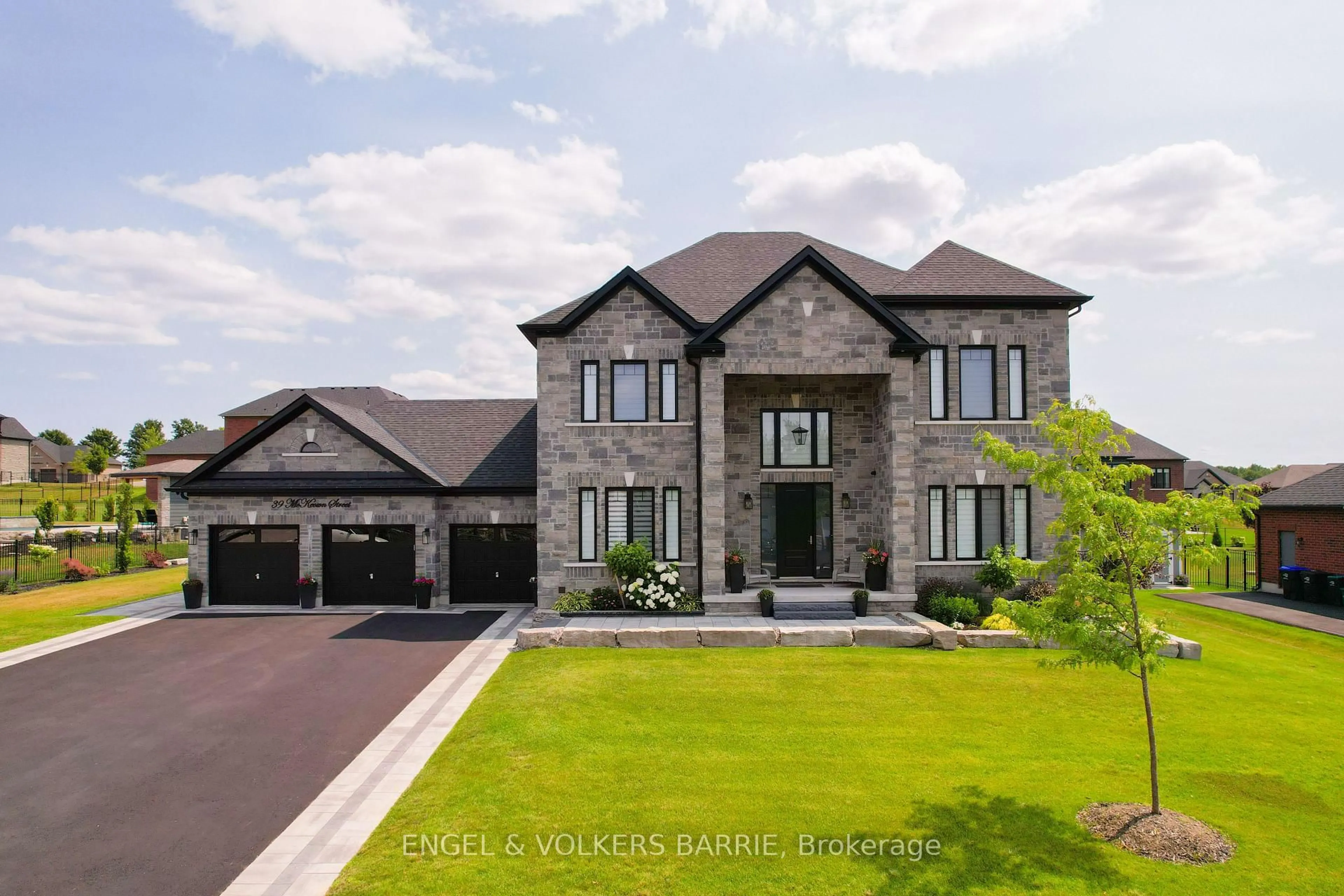 Home with brick exterior material, street for 39 Mckeown St, Essa Ontario L0L 2N0