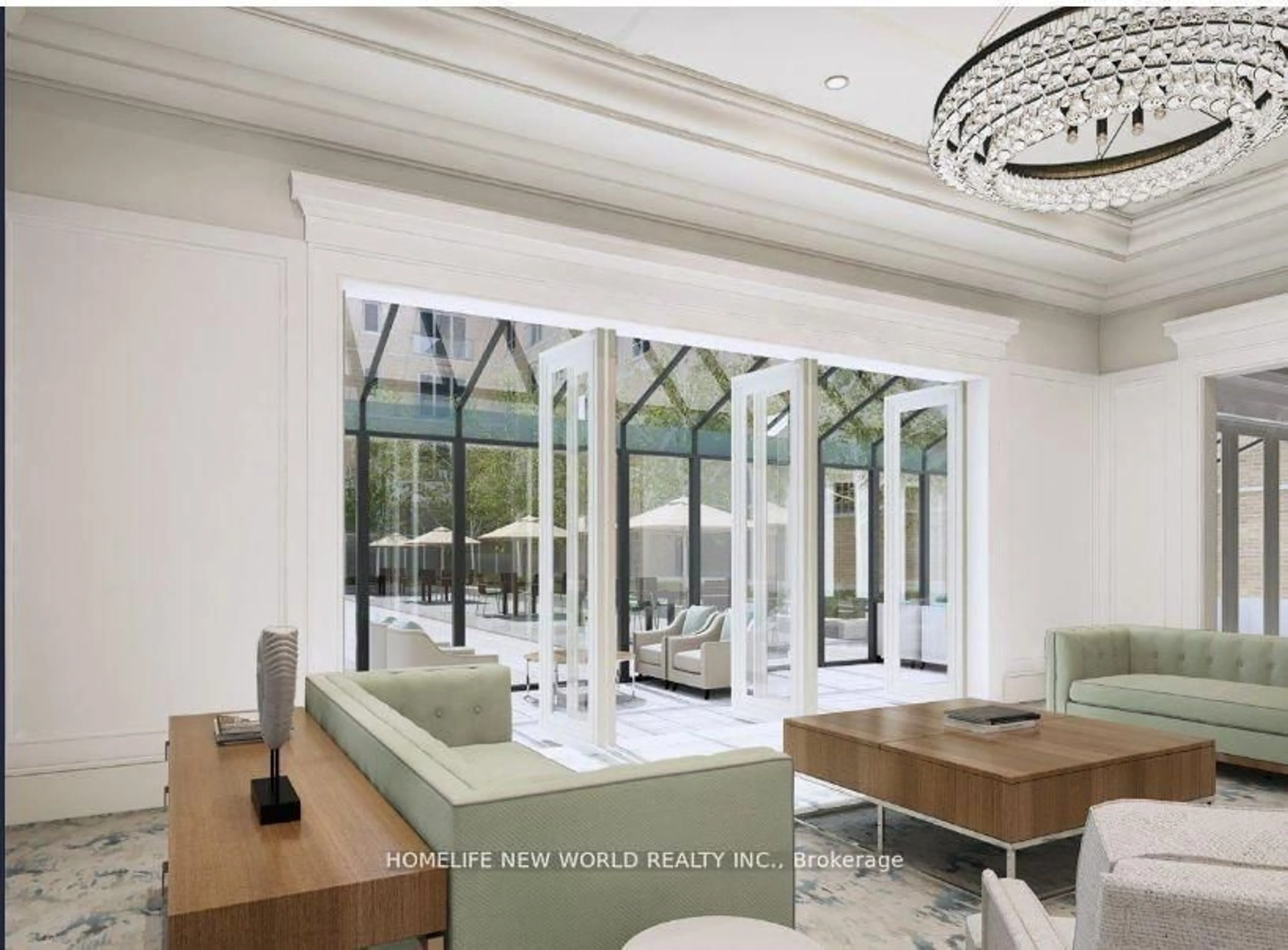 Dining room, ceramic/tile floor for 101 Cathedral High St #306, Markham Ontario L6C 3L8