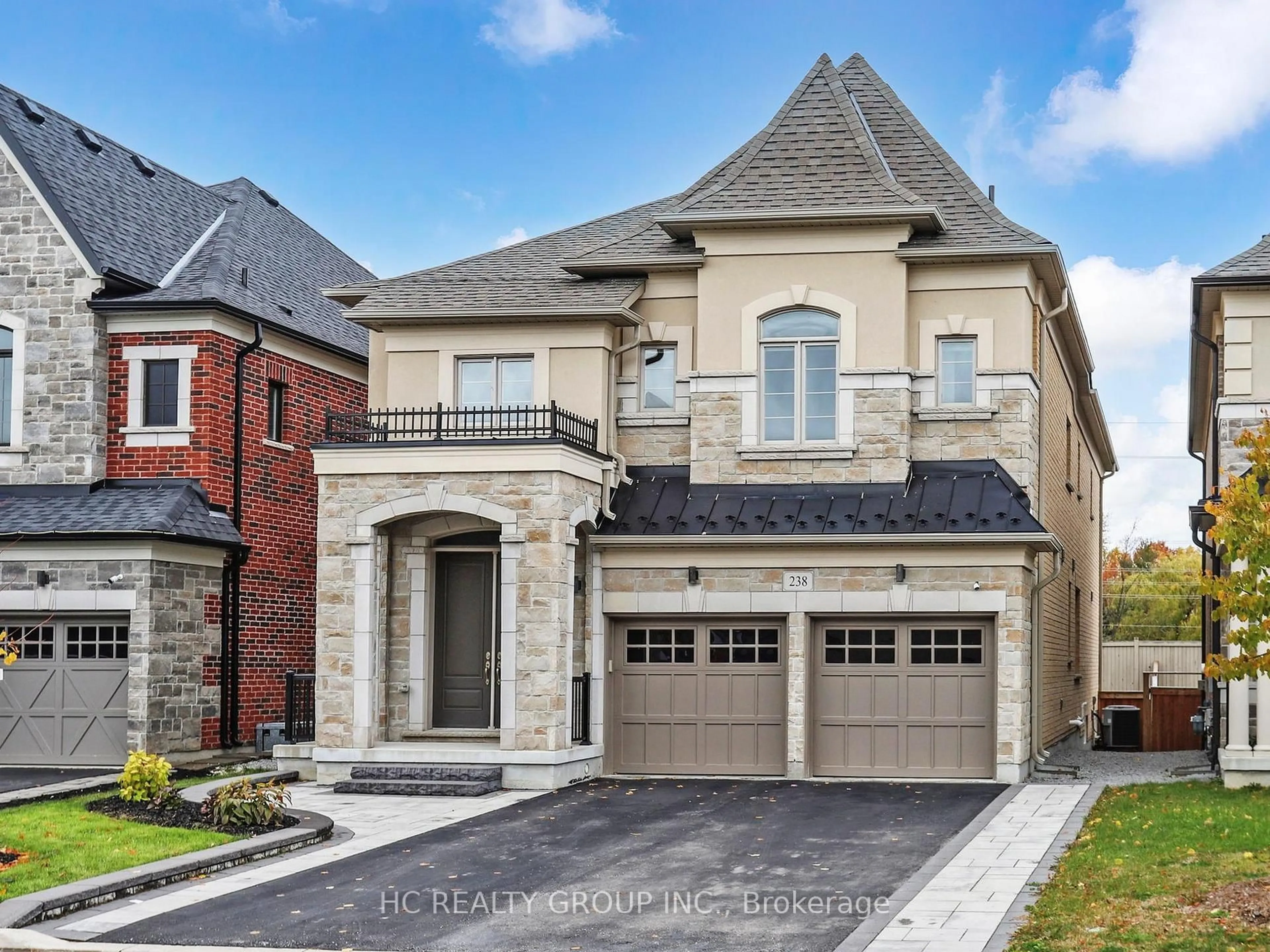 Home with brick exterior material, street for 238 Touch Gold Cres, Aurora Ontario L4G 3X5