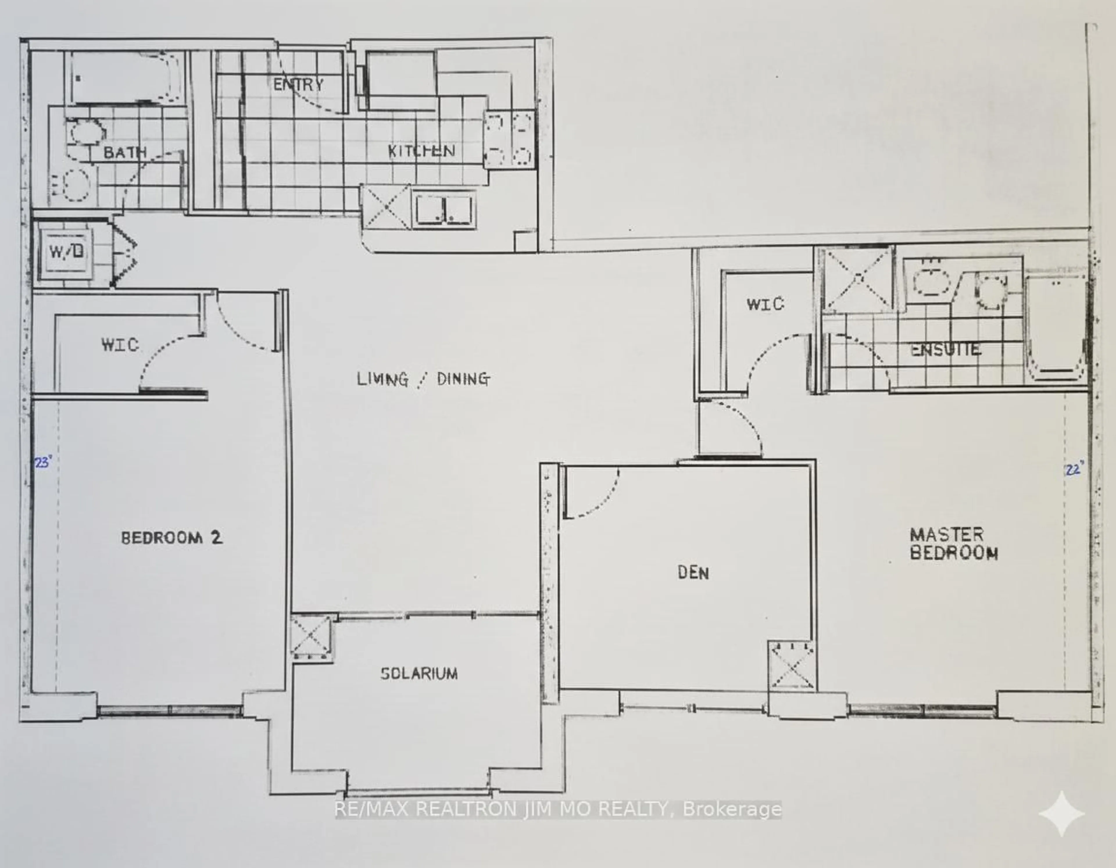 Floor plan for 7373 Kennedy Rd #608, Markham Ontario L3R 1H6