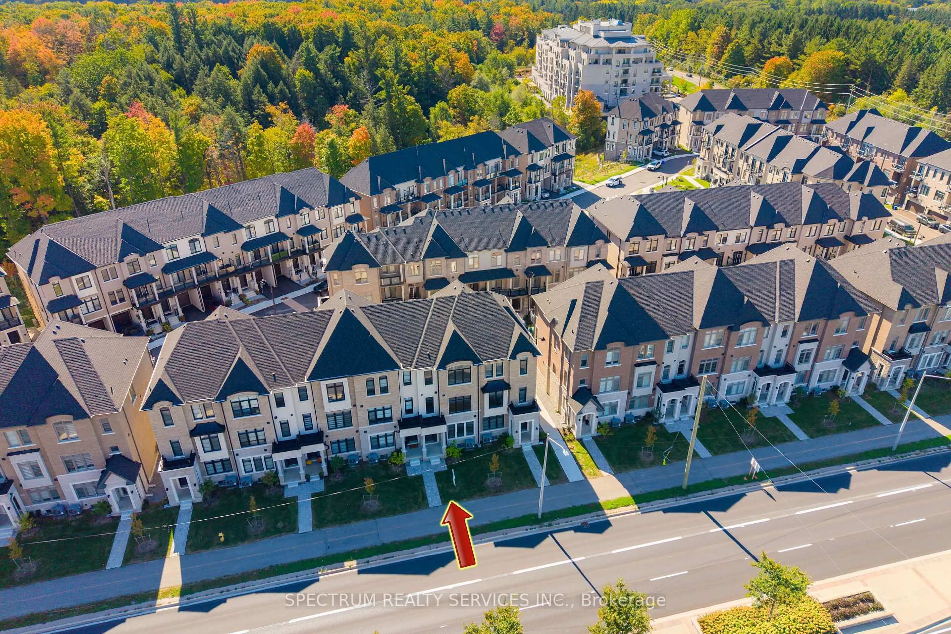 A pic from outside/outdoor area/front of a property/back of a property/a pic from drone, unknown for BLK 3-05 -74 De La Roche Dr, Vaughan Ontario L4H 5G4