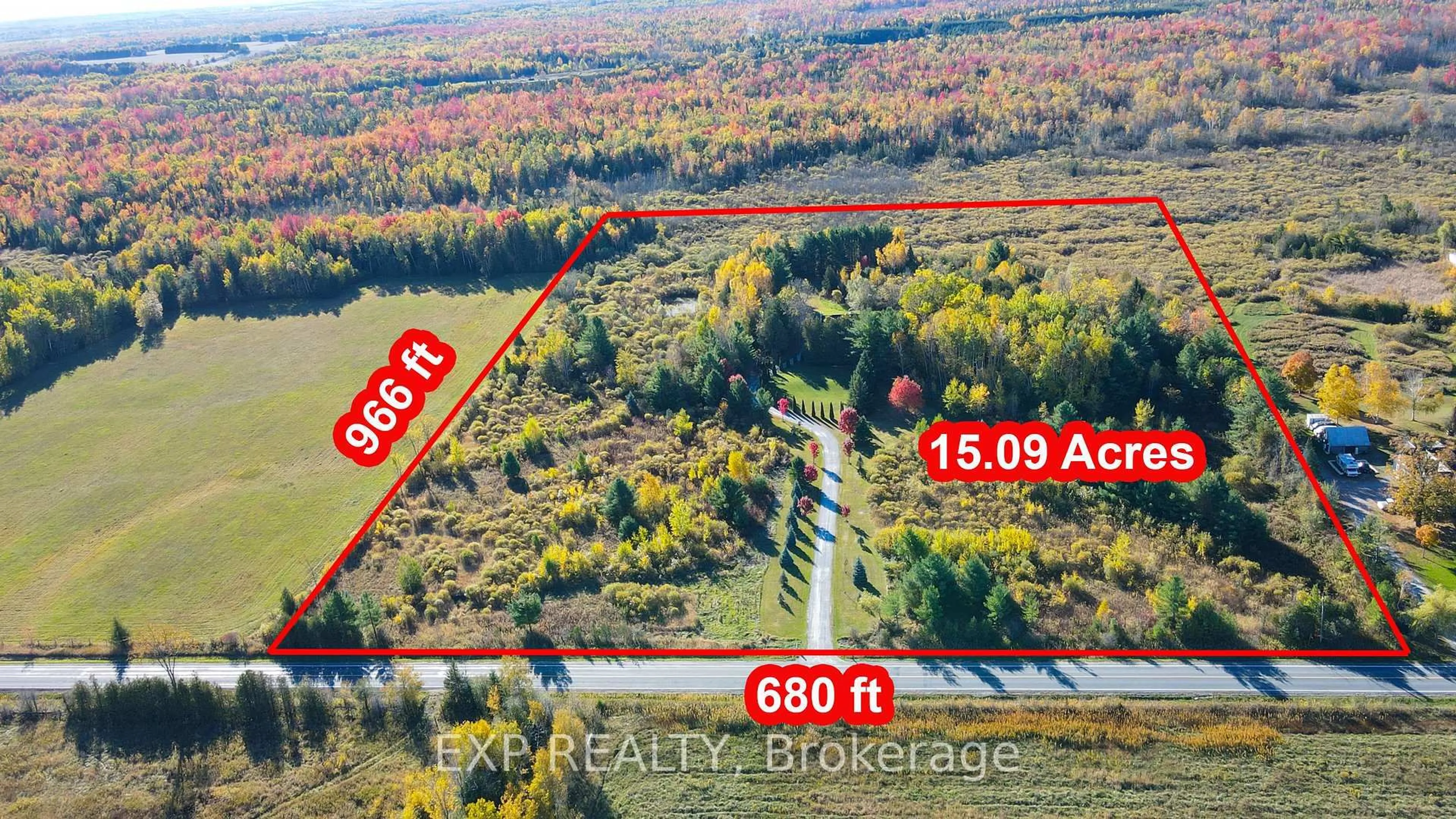A pic from outside/outdoor area/front of a property/back of a property/a pic from drone, forest/trees view for 8327 Old Homestead Rd, Georgina Ontario L0E 1N0