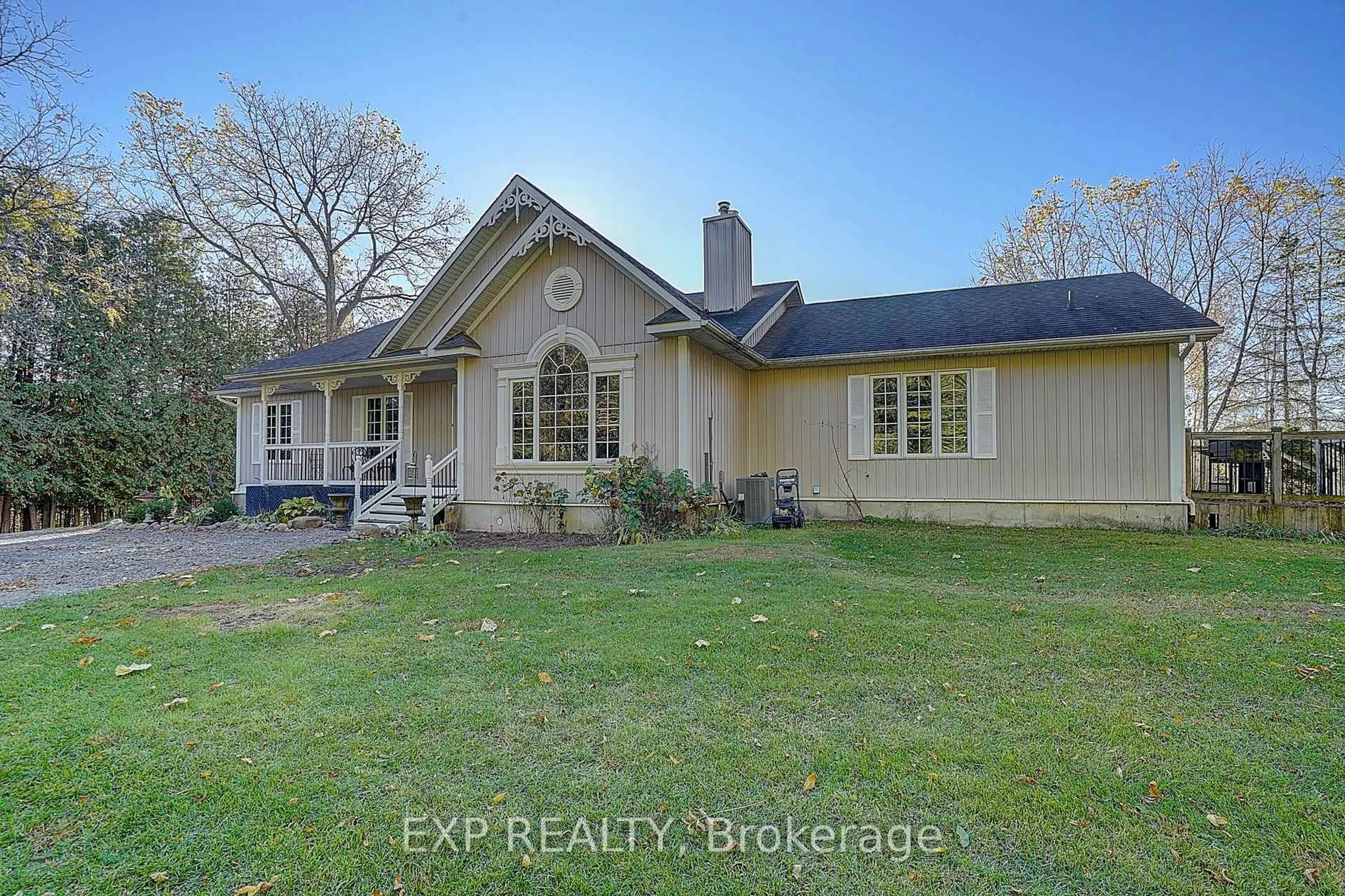 A pic from outside/outdoor area/front of a property/back of a property/a pic from drone, water/lake/river/ocean view for 8327 Old Homestead Rd, Georgina Ontario L0E 1N0