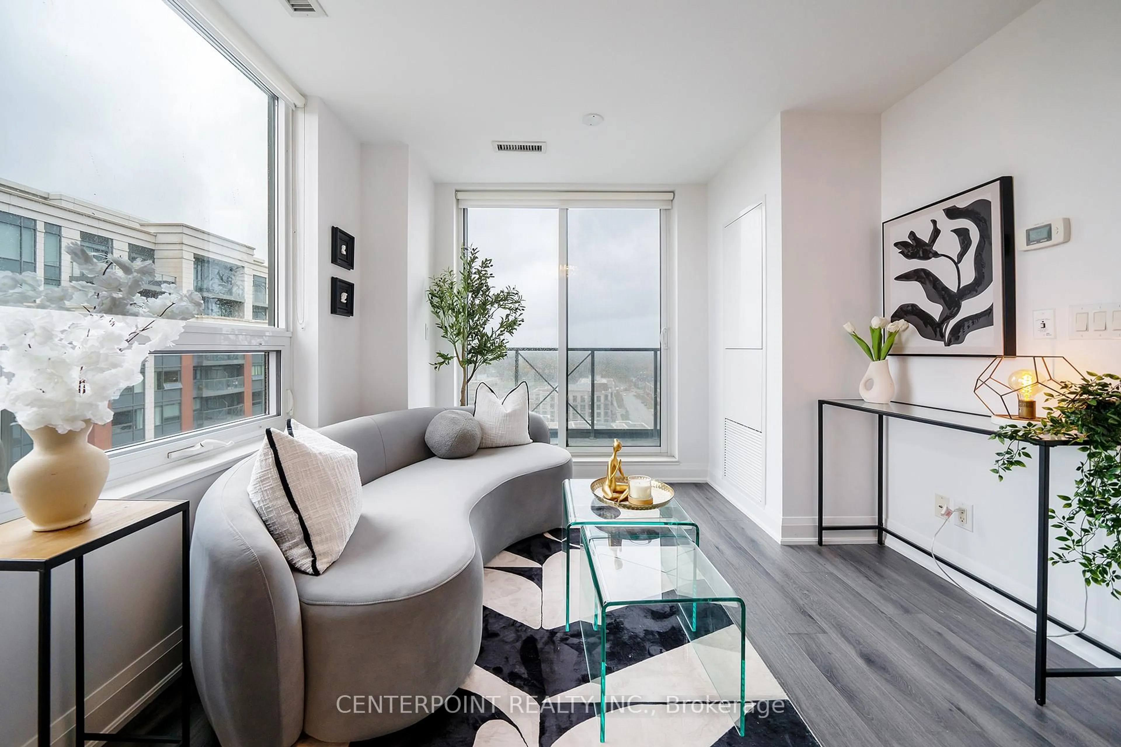 Living room with furniture, unknown for 8200 Birchmount Rd #2102, Markham Ontario L3R 9W1