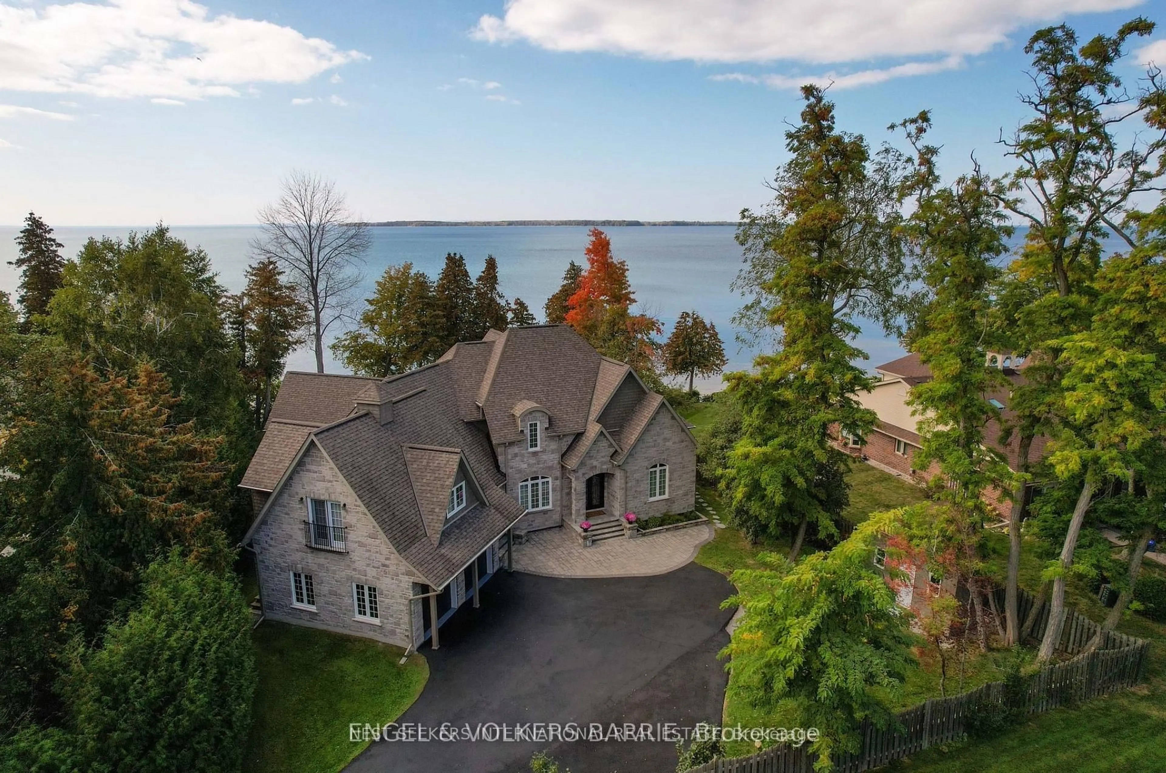 A pic from outside/outdoor area/front of a property/back of a property/a pic from drone, water/lake/river/ocean view for 170 Cedar Beach Rd, Brock Ontario L0K 1A0