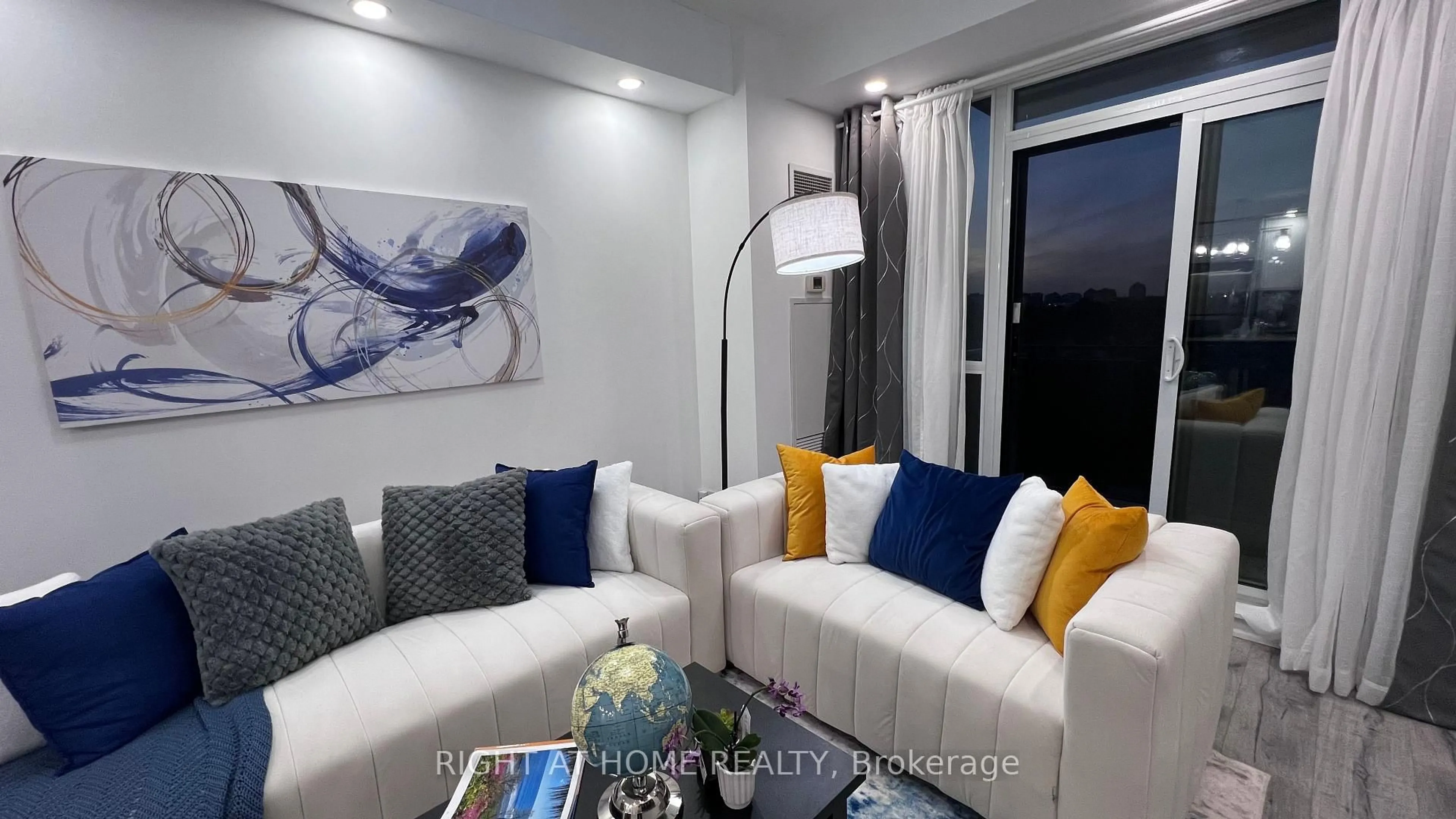 Living room with furniture, unknown for 520 Steeles Ave #814, Vaughan Ontario L4J 0H2