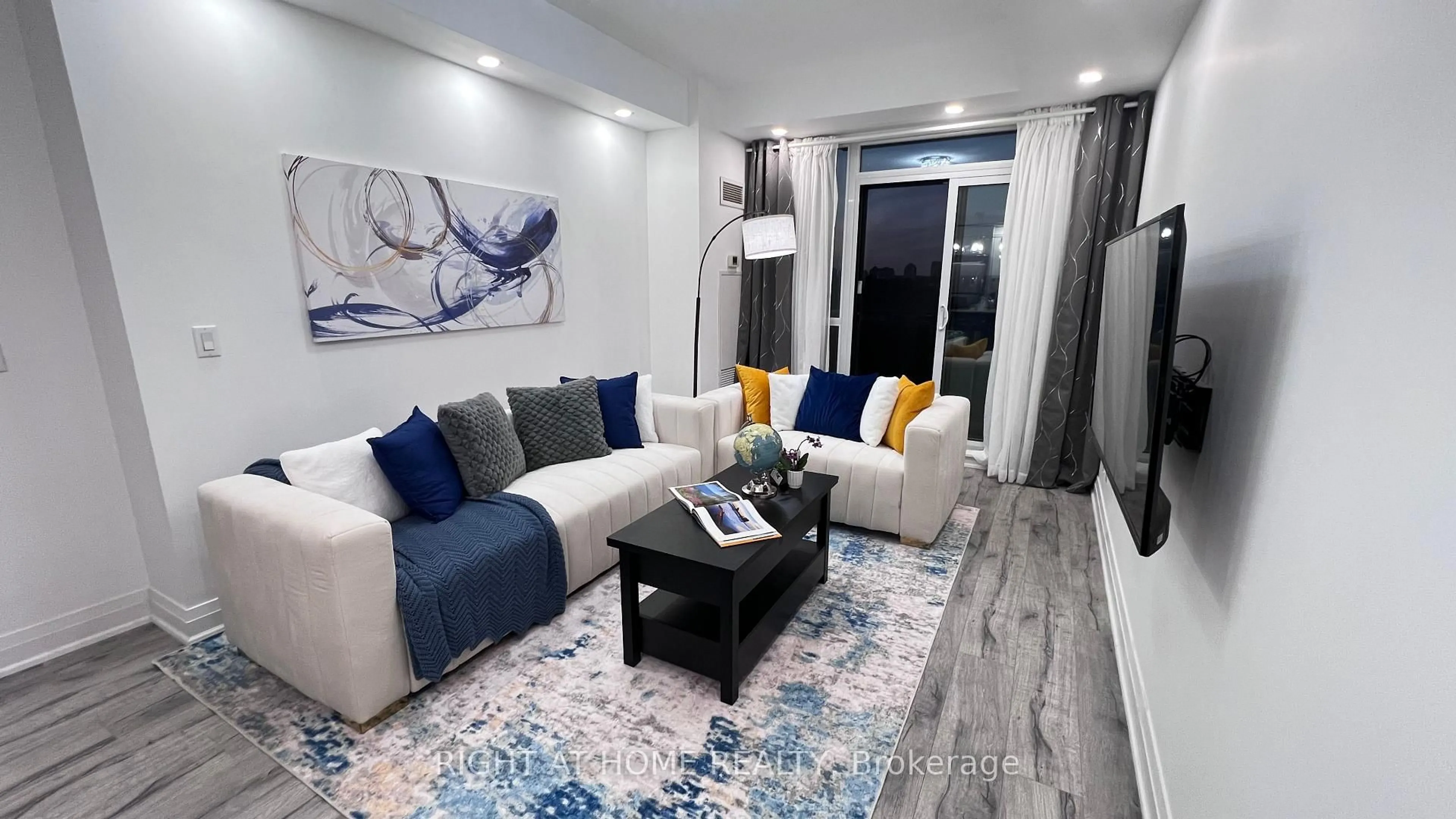 Living room with furniture, unknown for 520 Steeles Ave #814, Vaughan Ontario L4J 0H2