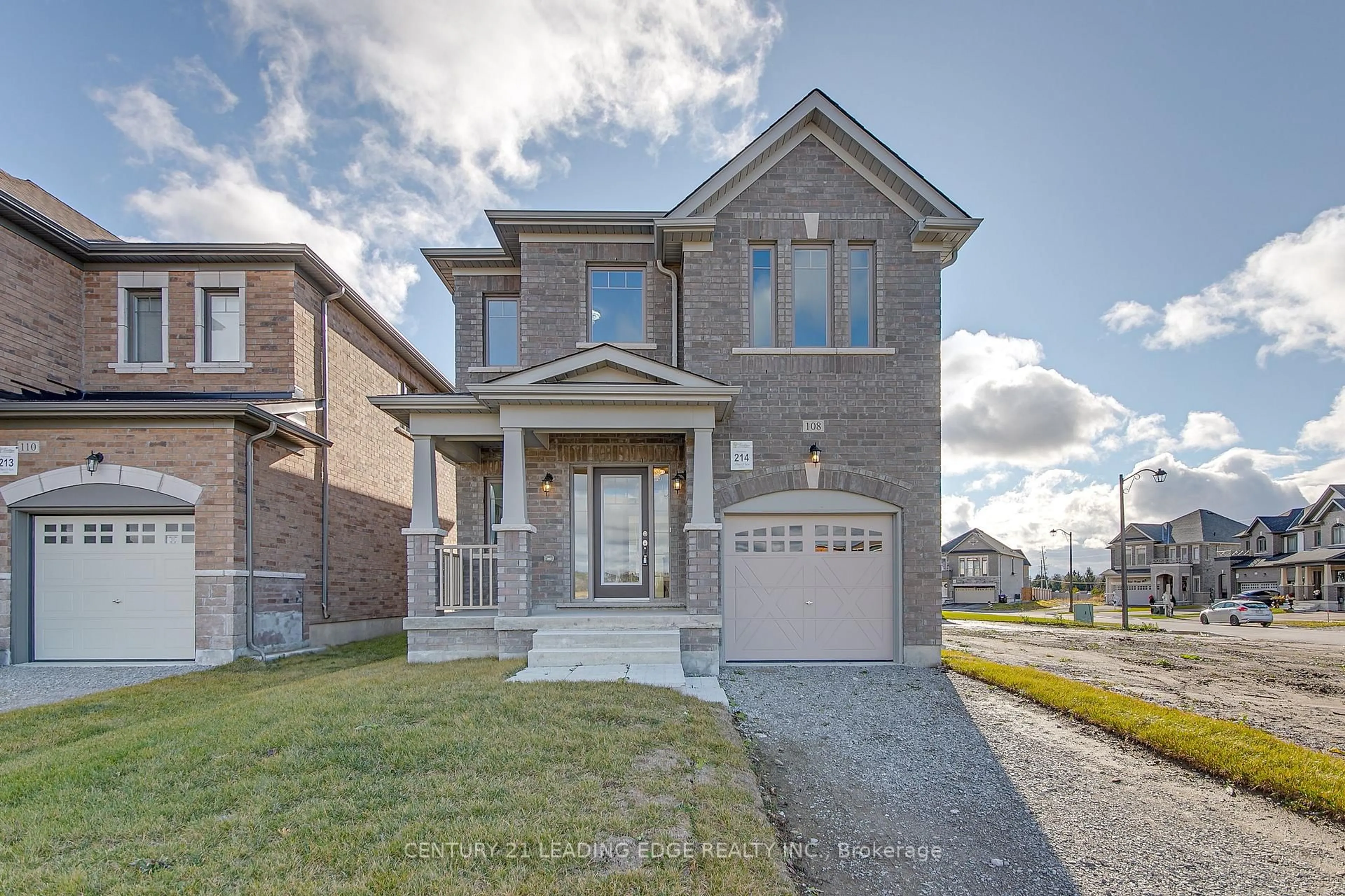 Home with brick exterior material, street for 108 LORNE THOMAS Pl, New Tecumseth Ontario L0L 1L0