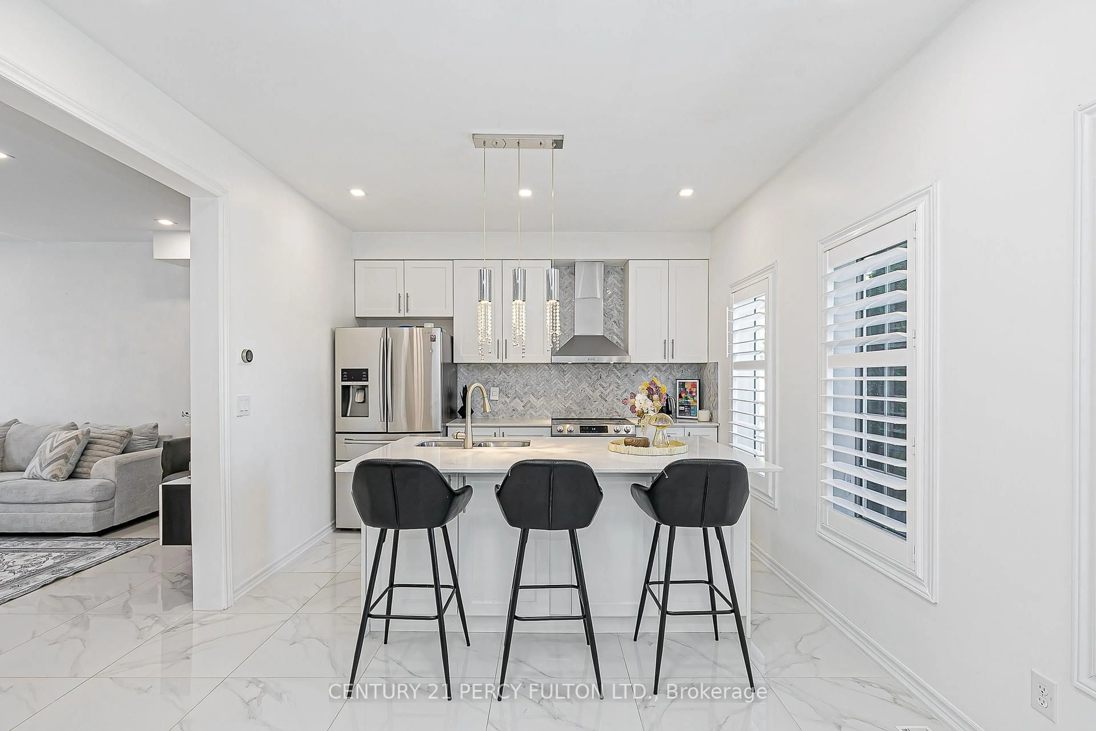 Contemporary kitchen, ceramic/tile floor for 29 Vettese Crt, Markham Ontario L6B 0V6