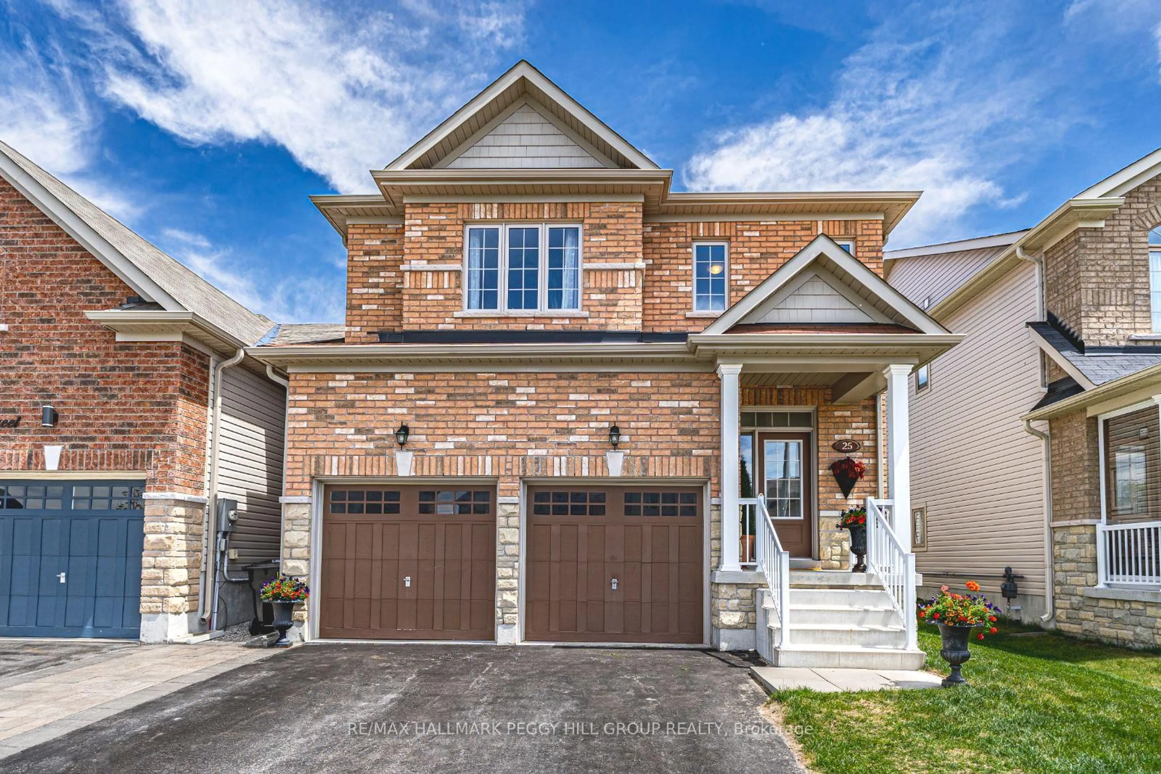 Home with brick exterior material, street for 25 Mandley St, Essa Ontario L3W 0B6