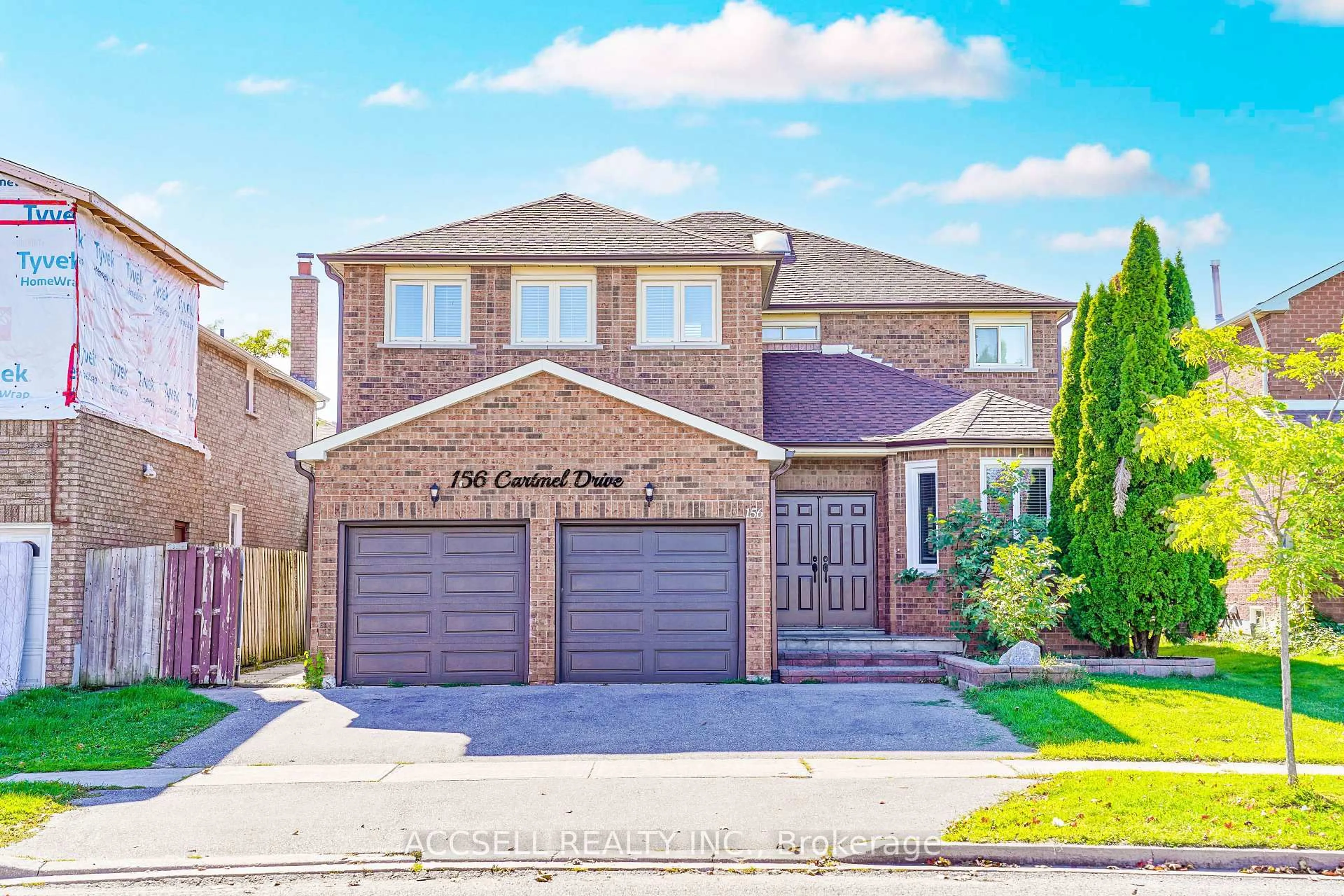 Home with brick exterior material, street for 156 Cartmel Dr, Markham Ontario L3S 1W3