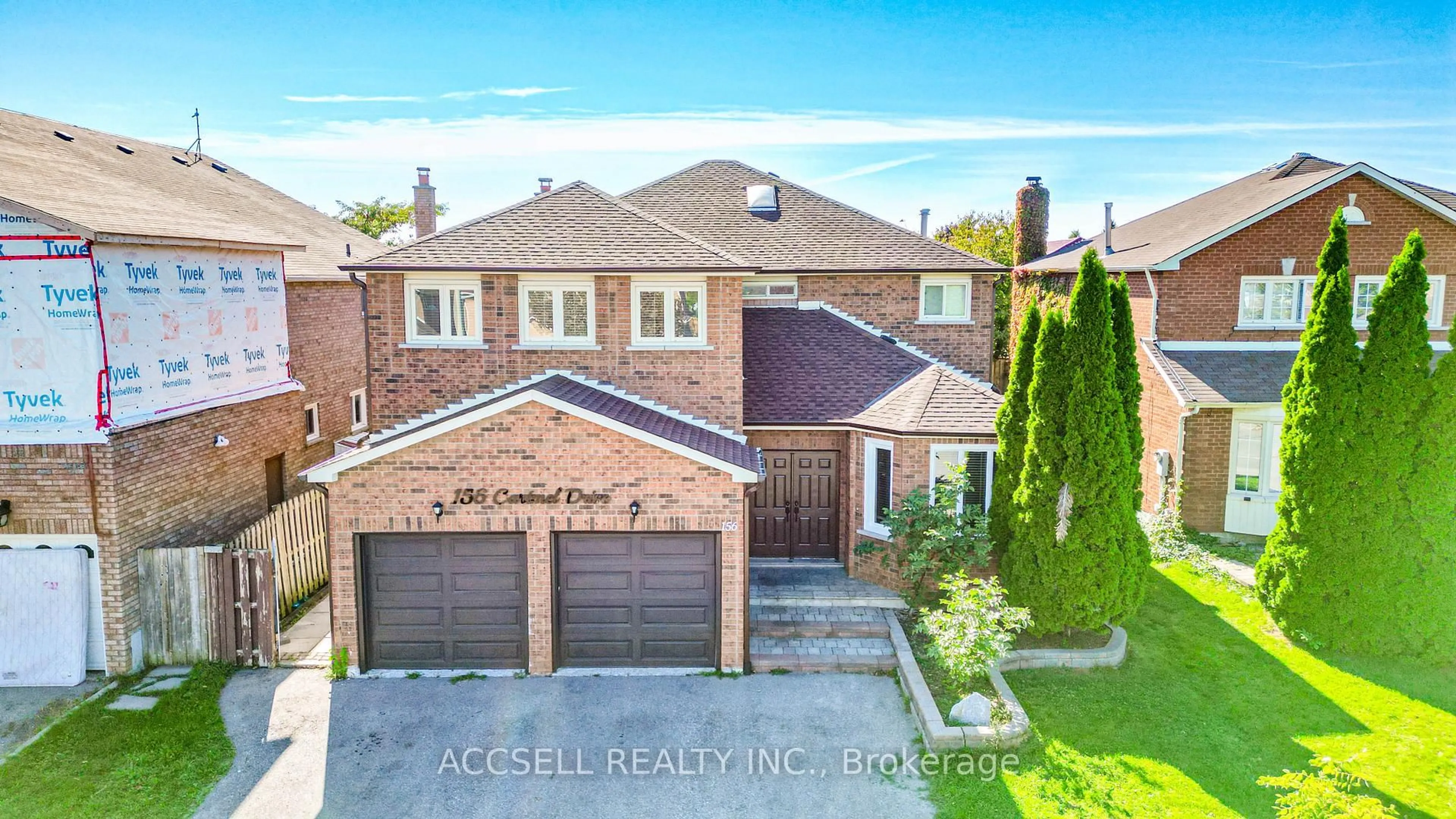 Home with brick exterior material, street for 156 Cartmel Dr, Markham Ontario L3S 1W3