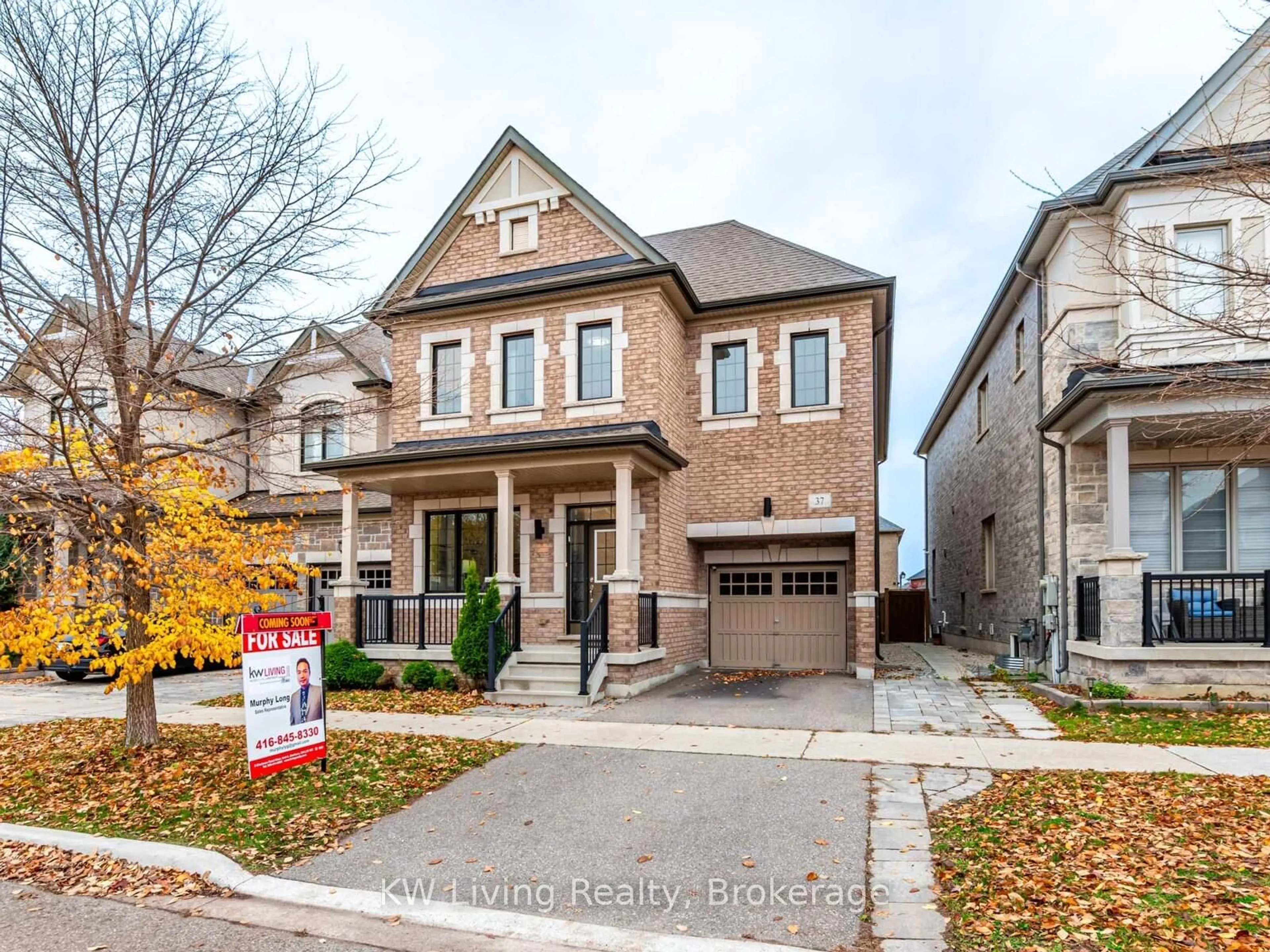 Home with brick exterior material, street for 37 Jeffrey Nihda Cres, Markham Ontario L6E 0K5