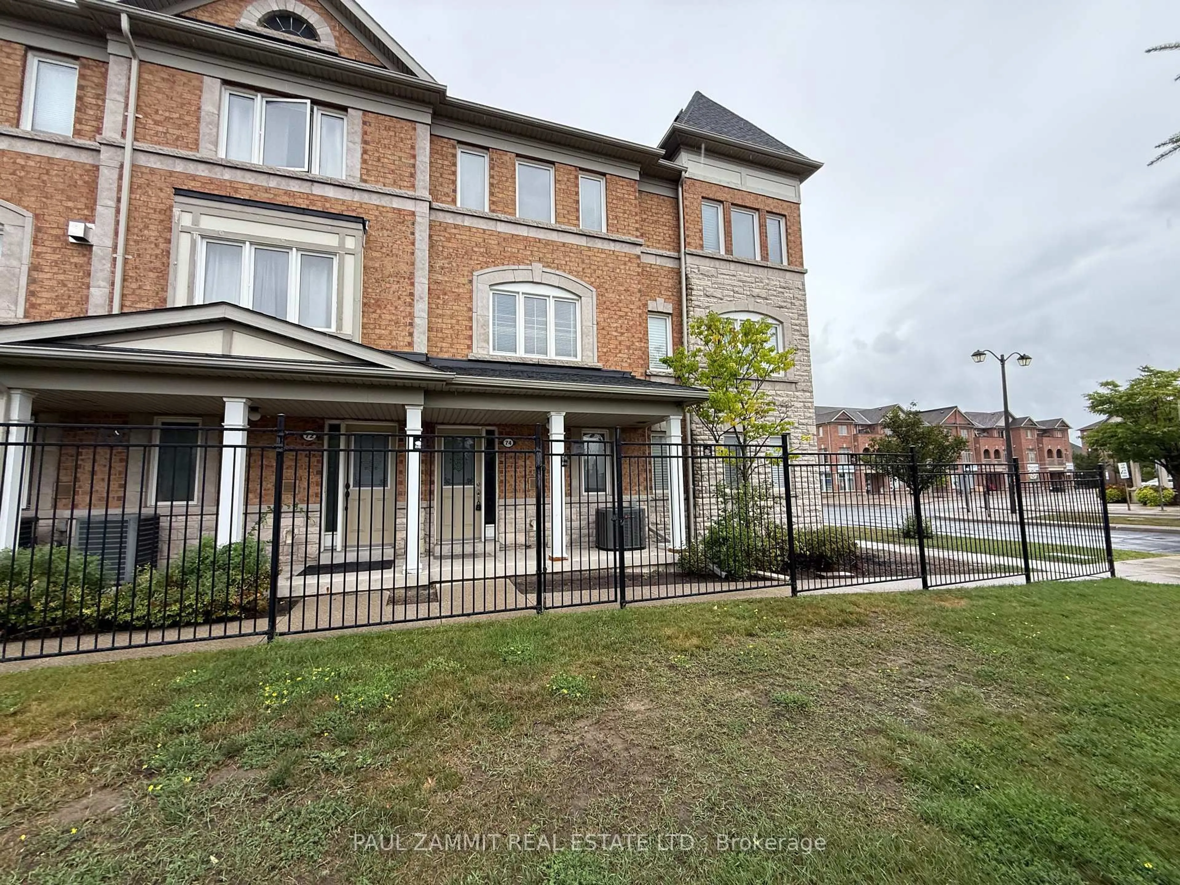 A pic from outside/outdoor area/front of a property/back of a property/a pic from drone, street for 74 Sanctuary Way, Markham Ontario L6E 0C2