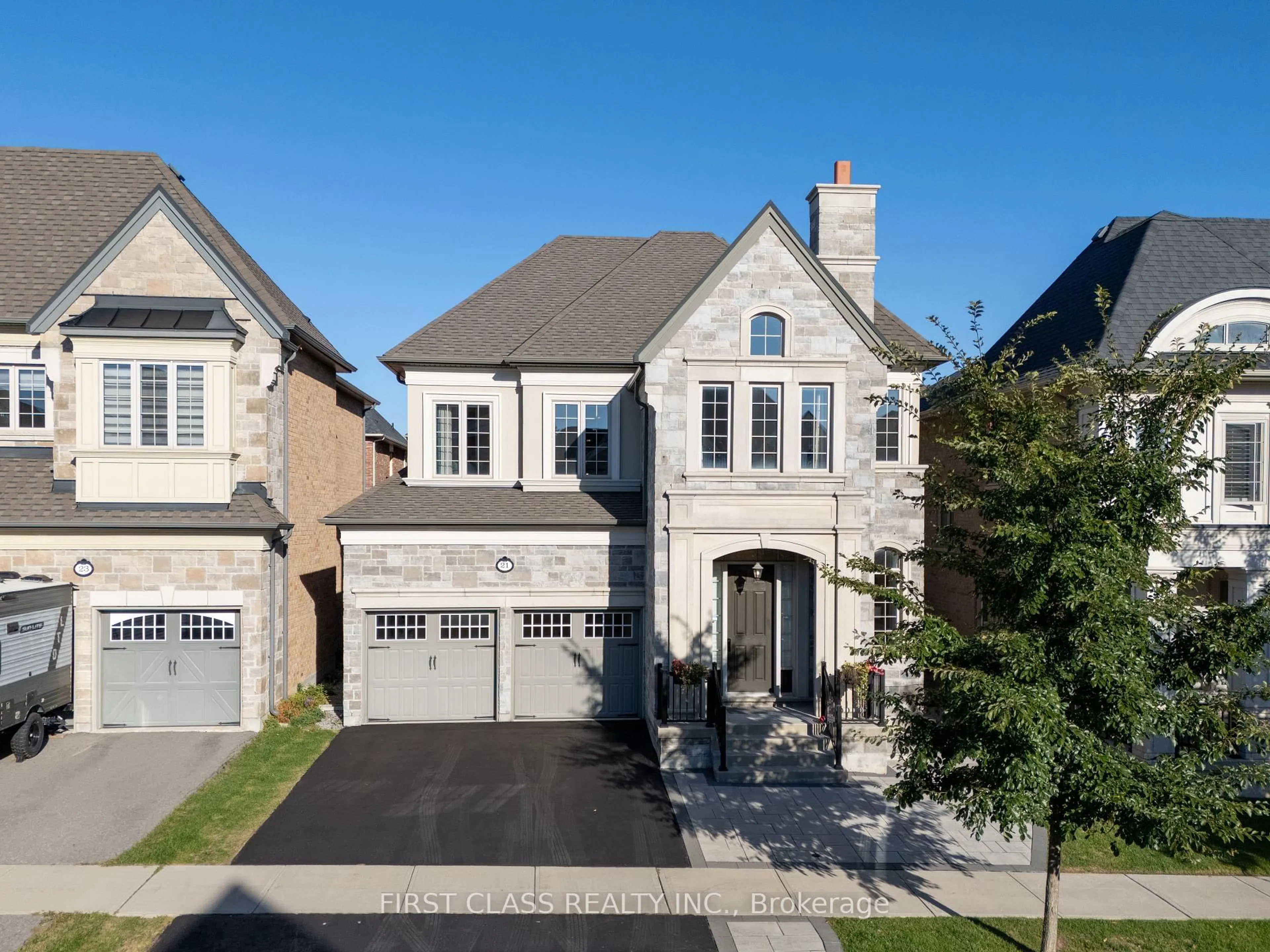 Home with brick exterior material, street for 21 Rhine River St, Richmond Hill Ontario L4E 1E3