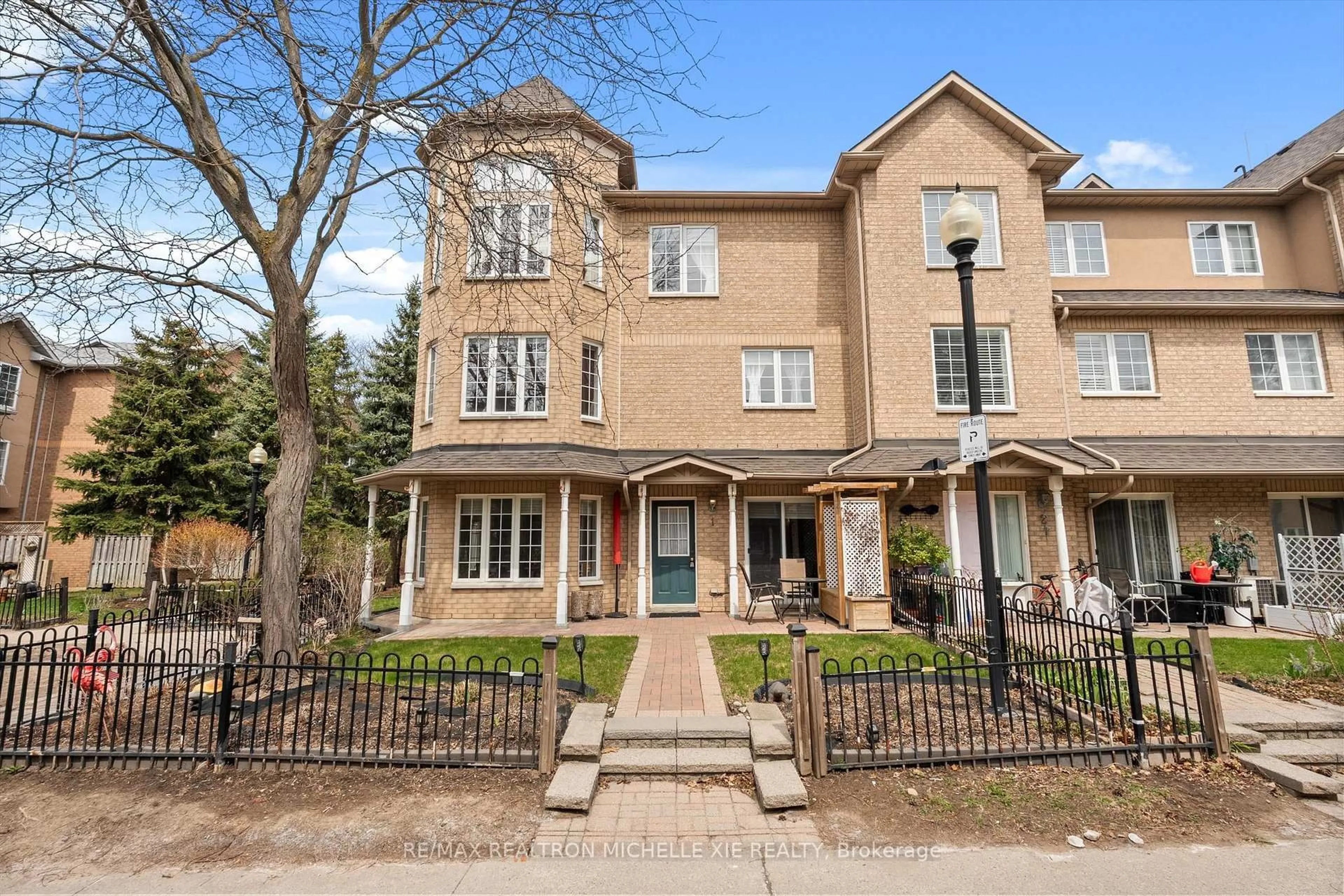 Home with brick exterior material, street for 23 St.Moritz Way #01, Markham Ontario L3R 4G4