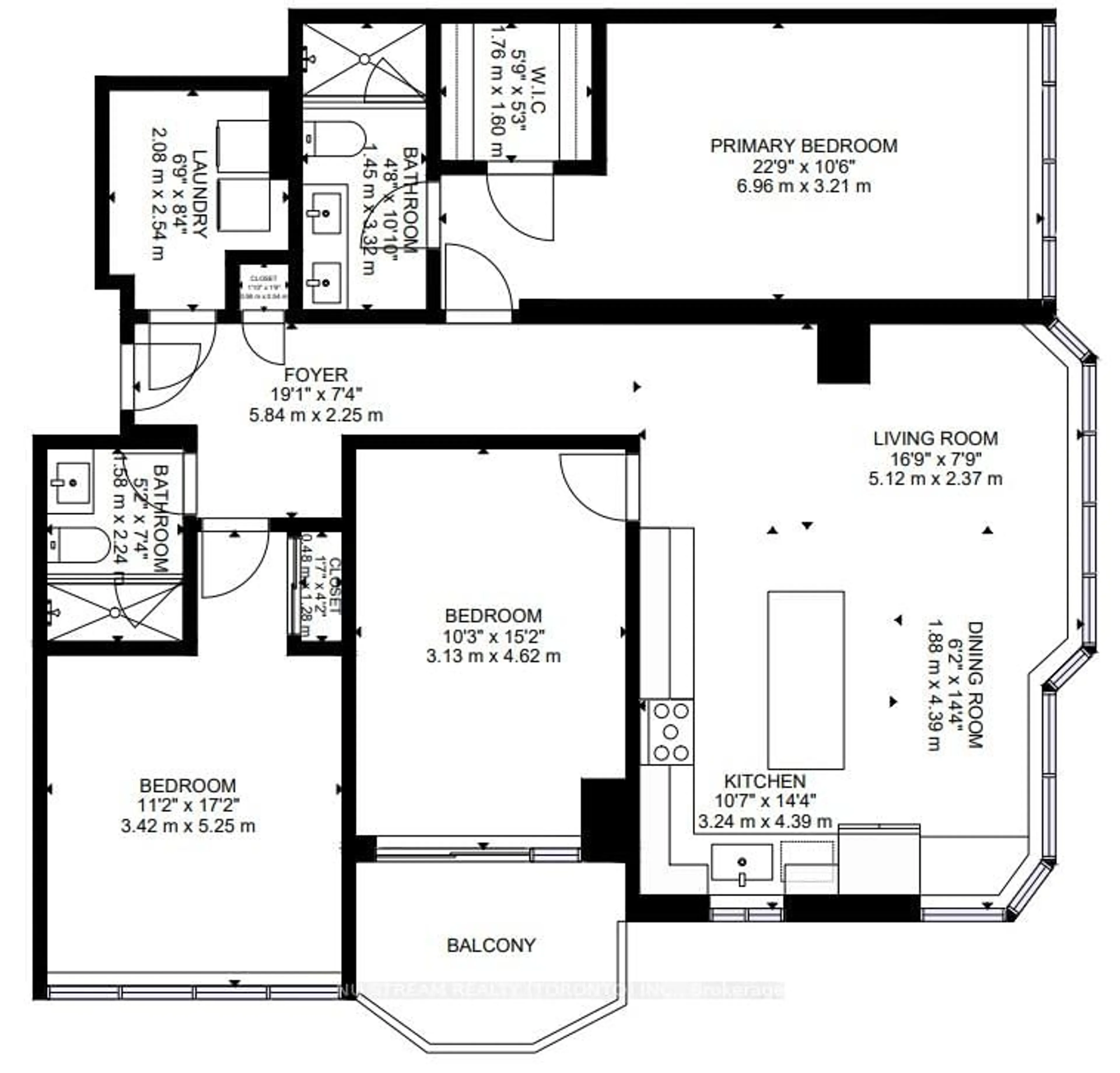 Floor plan for 33 Weldrick Rd #Ph3, Richmond Hill Ontario L4C 8W4