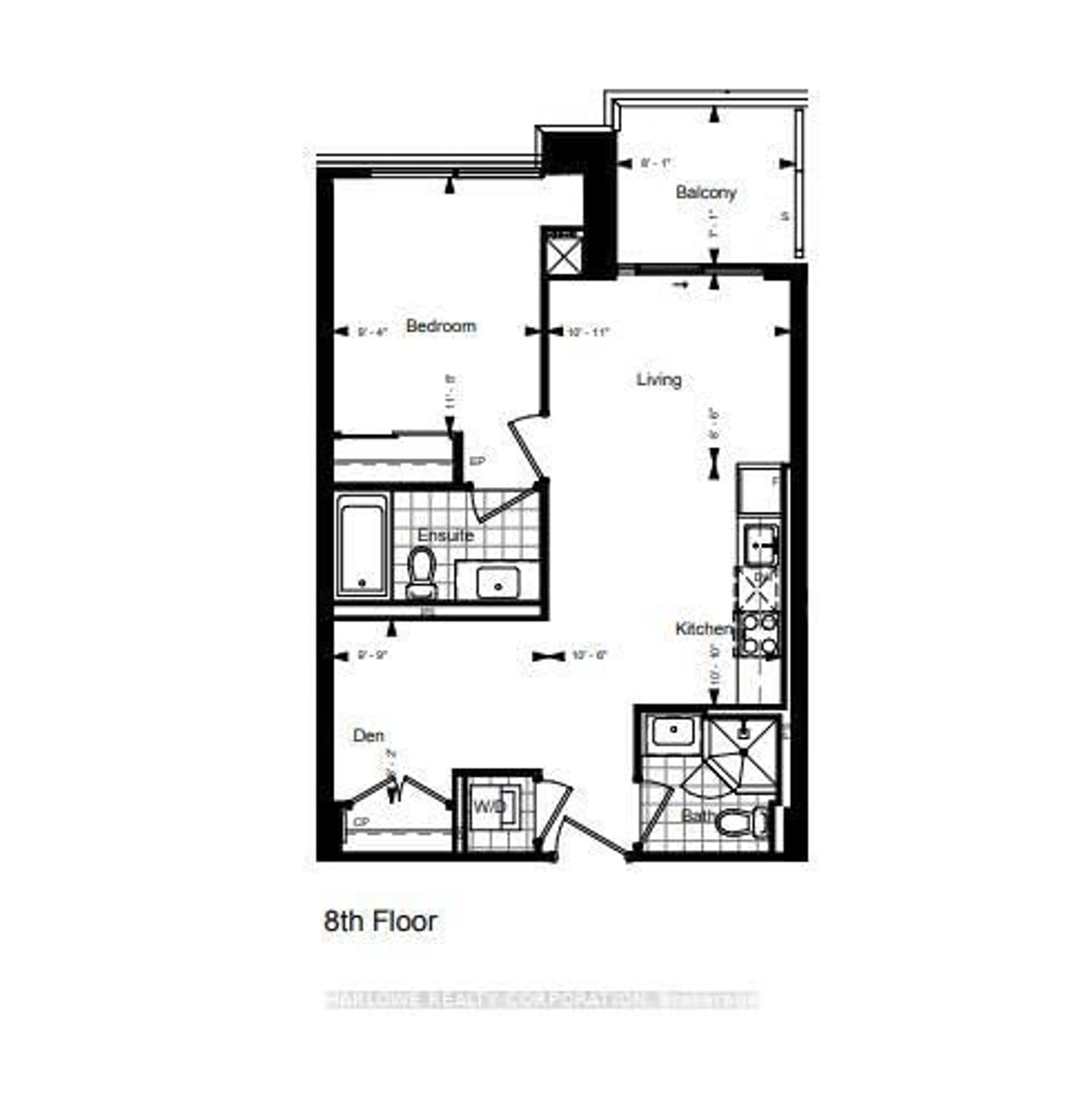 Floor plan for 11782 Ninth Line #804 A, Whitchurch-Stouffville Ontario L4A 5E9