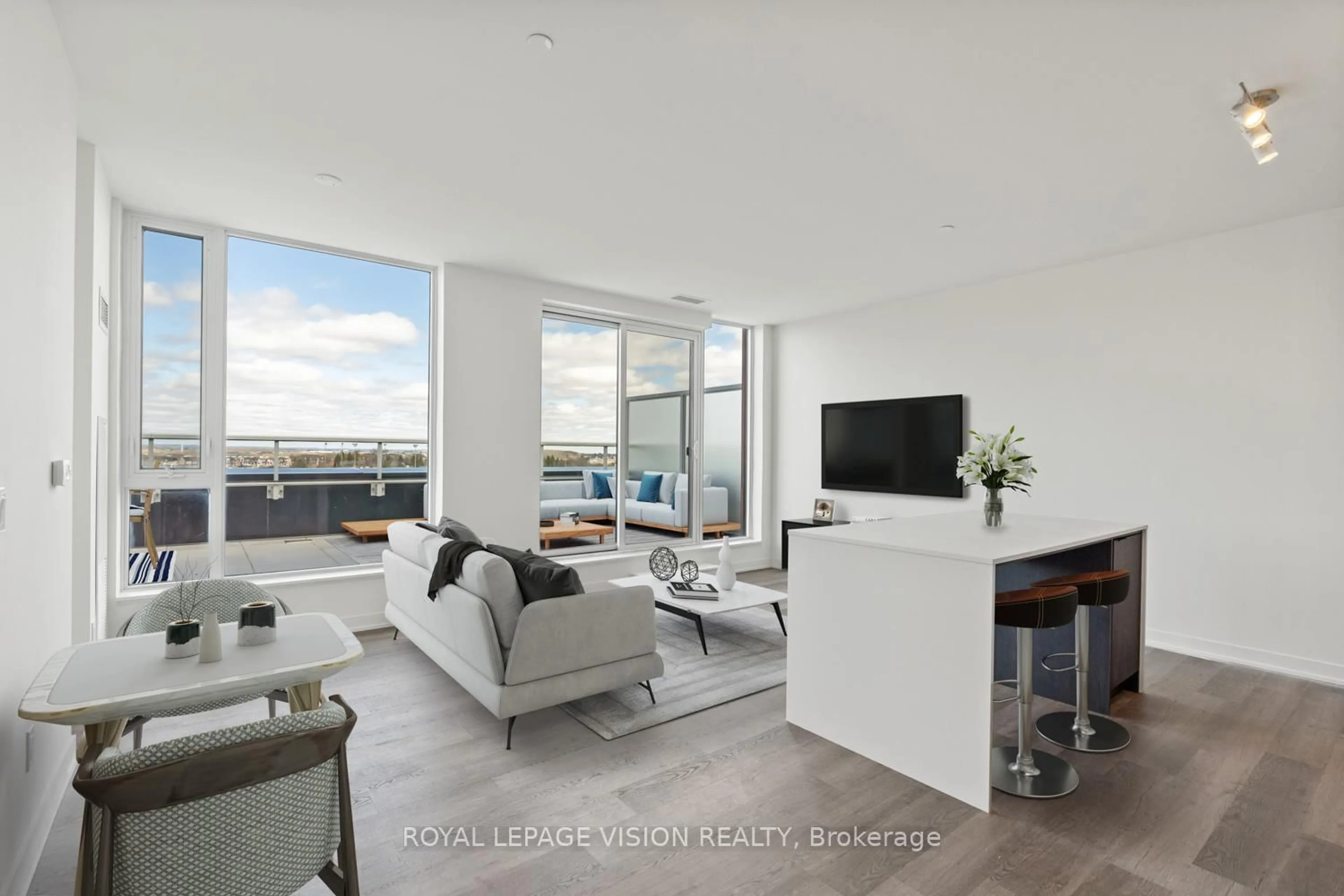 Living room with furniture, unknown for 6 David Eyer Rd #907, Richmond Hill Ontario L4S 0N6