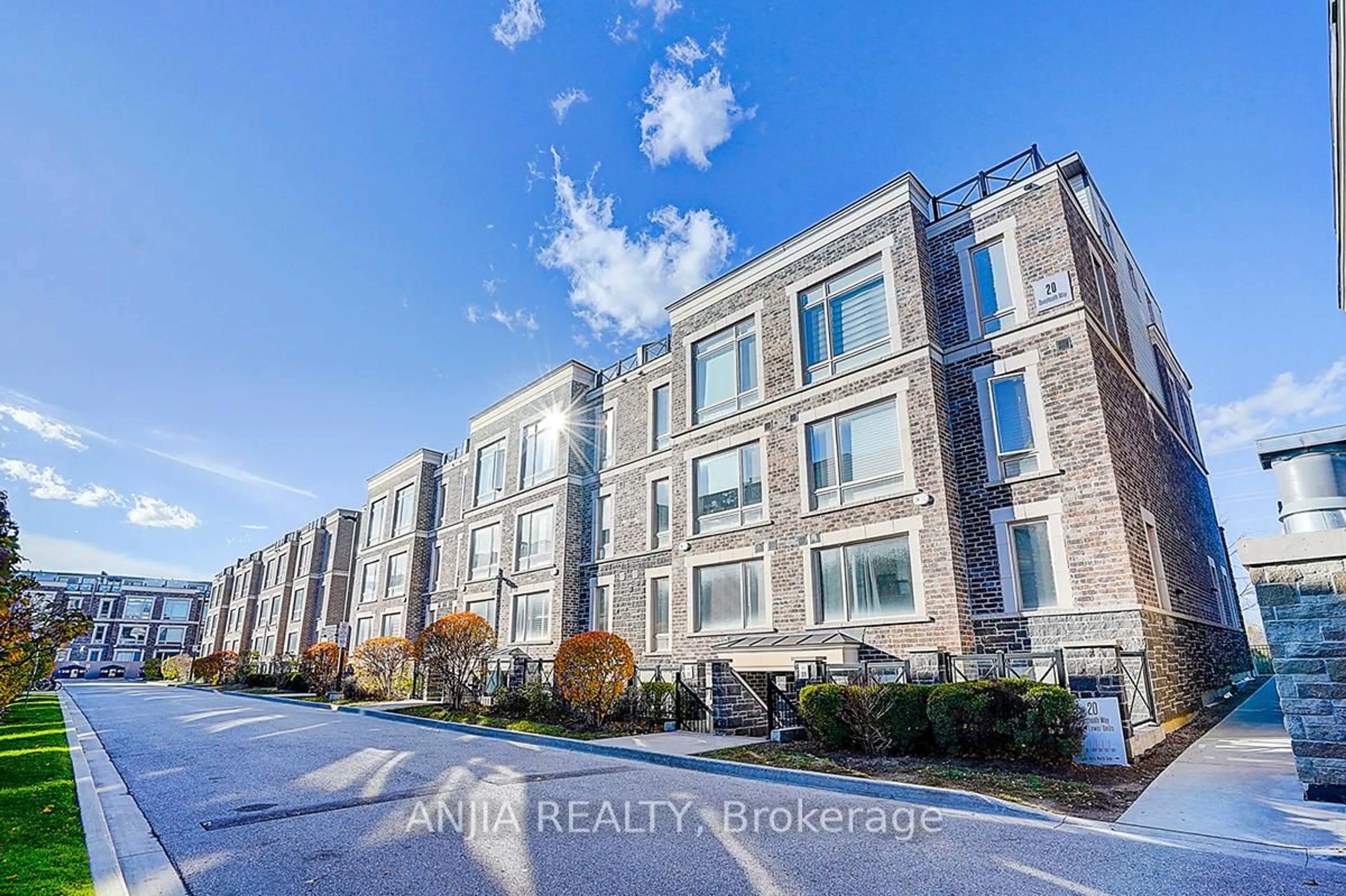 A pic from outside/outdoor area/front of a property/back of a property/a pic from drone, unknown for 20 Dunsheath Way #304, Markham Ontario L6B 1N3