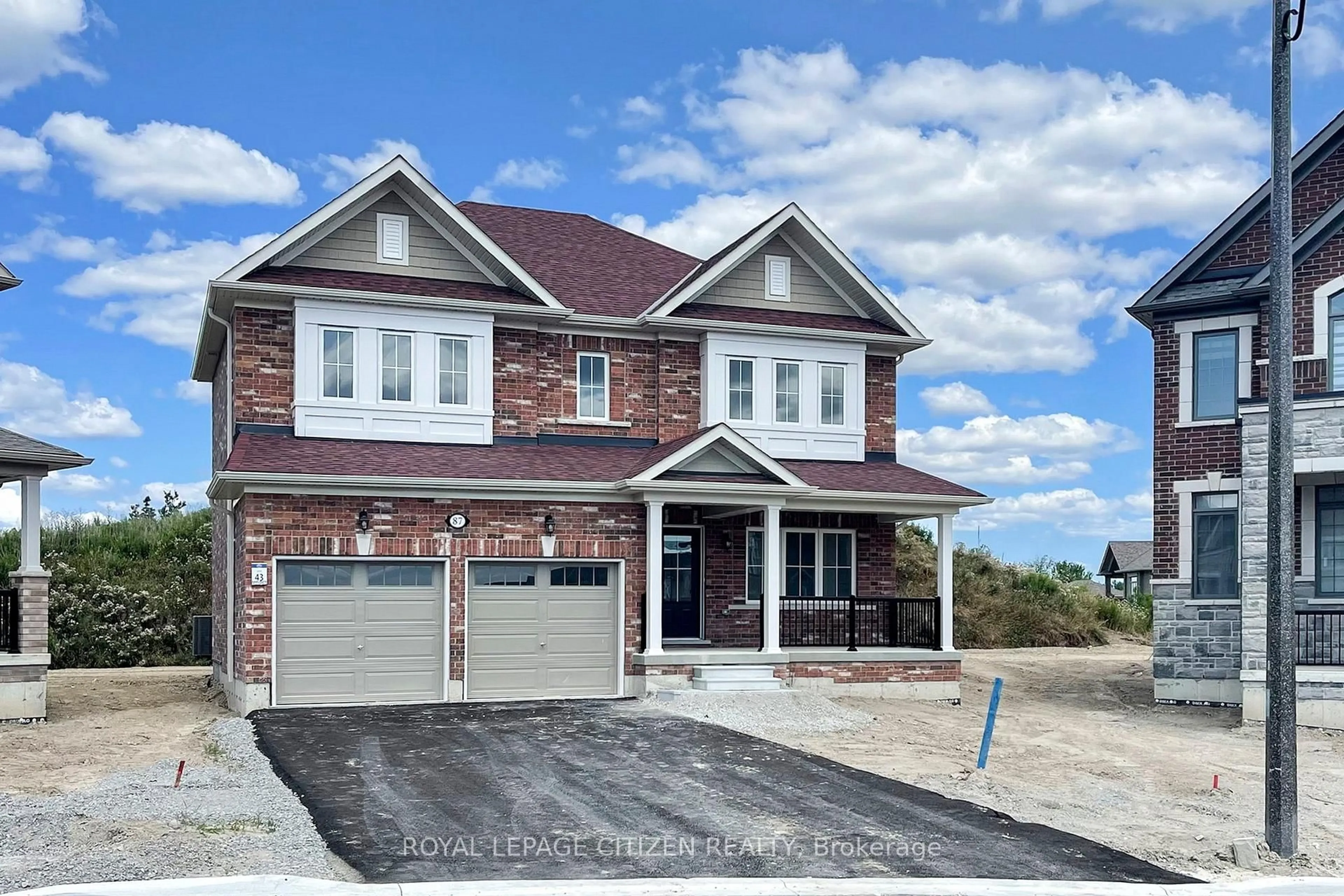 Home with brick exterior material, street for 87 Lawrence D. Pridham Ave, New Tecumseth Ontario L9R 0X4