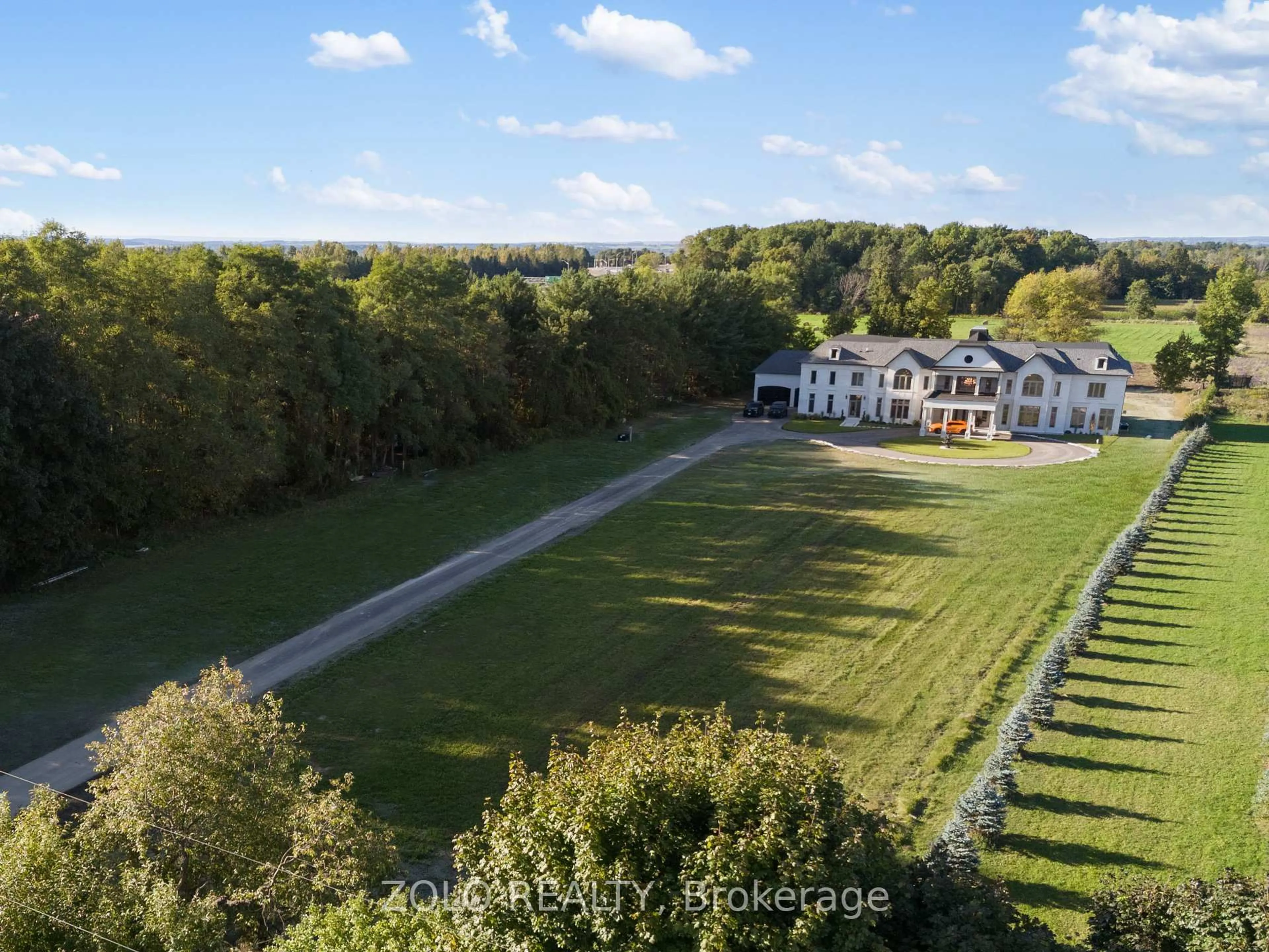 A pic from outside/outdoor area/front of a property/back of a property/a pic from drone, water/lake/river/ocean view for 3310 18th Sdrd, King Ontario L7B 0H4