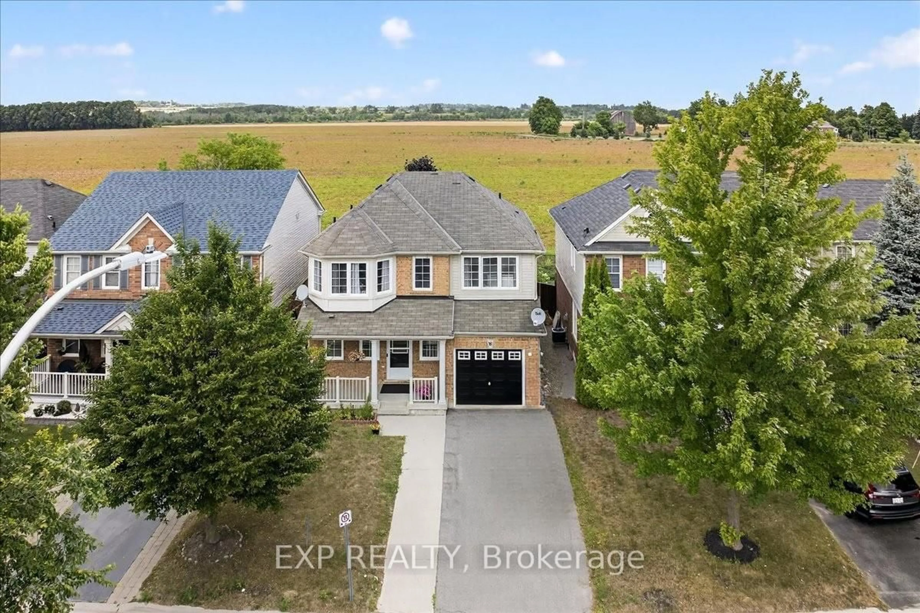 A pic from outside/outdoor area/front of a property/back of a property/a pic from drone, street for 38 John W Taylor Ave, New Tecumseth Ontario L9R 0B6