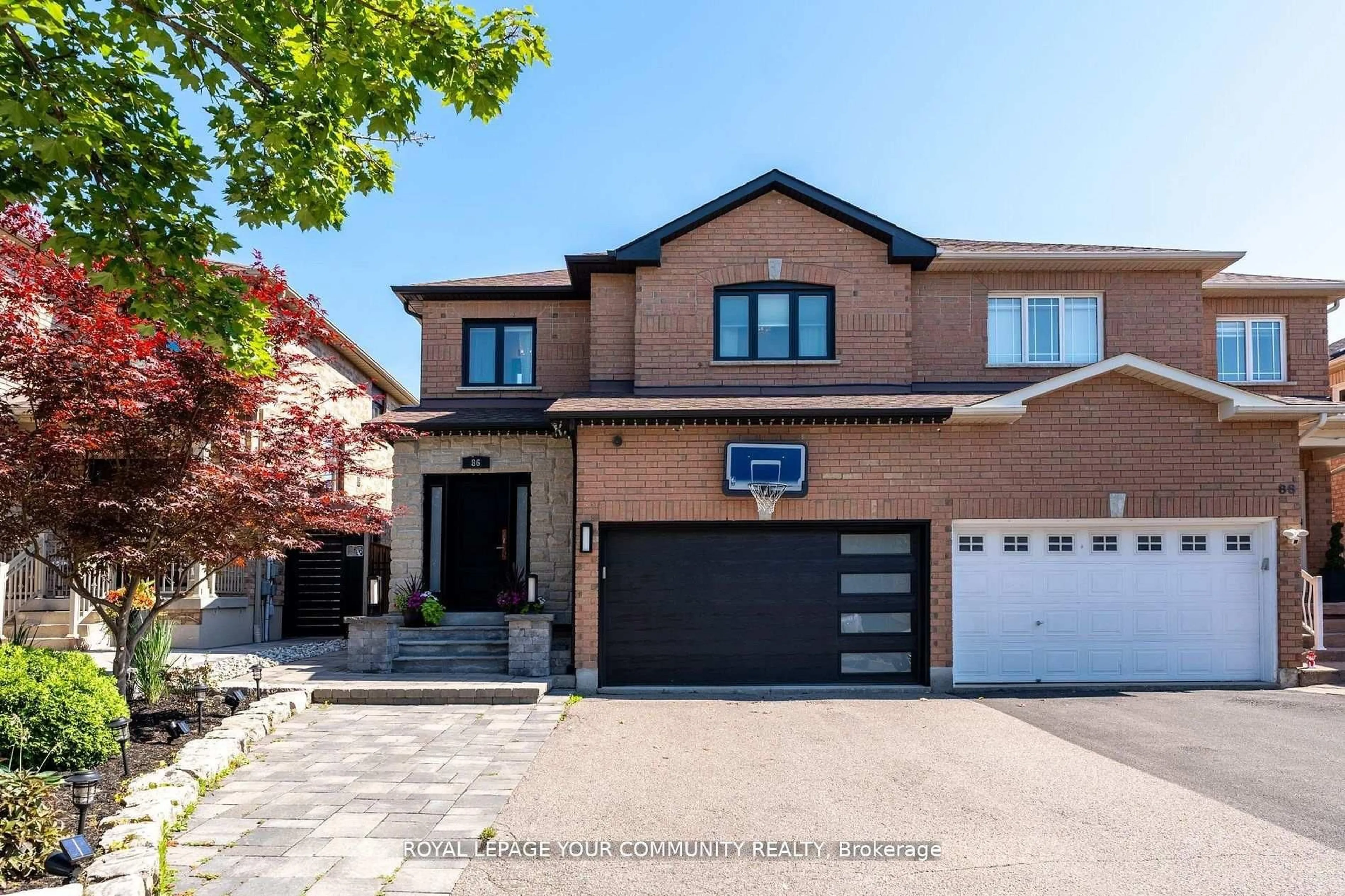 Home with brick exterior material, street for 86 Corkwood Cres, Vaughan Ontario L6A 3B4