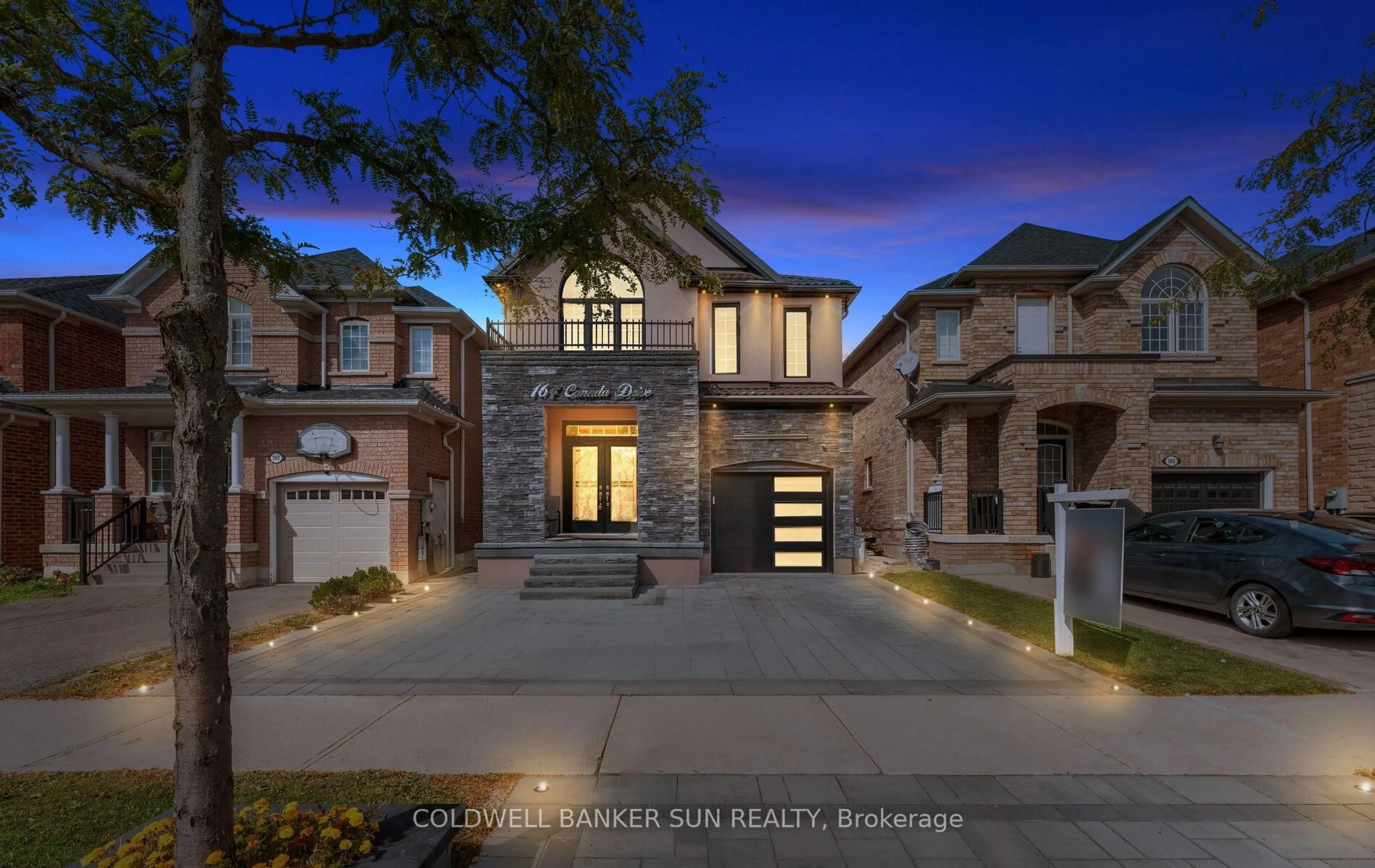 Home with brick exterior material, street for 164 Canada Dr, Vaughan Ontario L4K 0K1