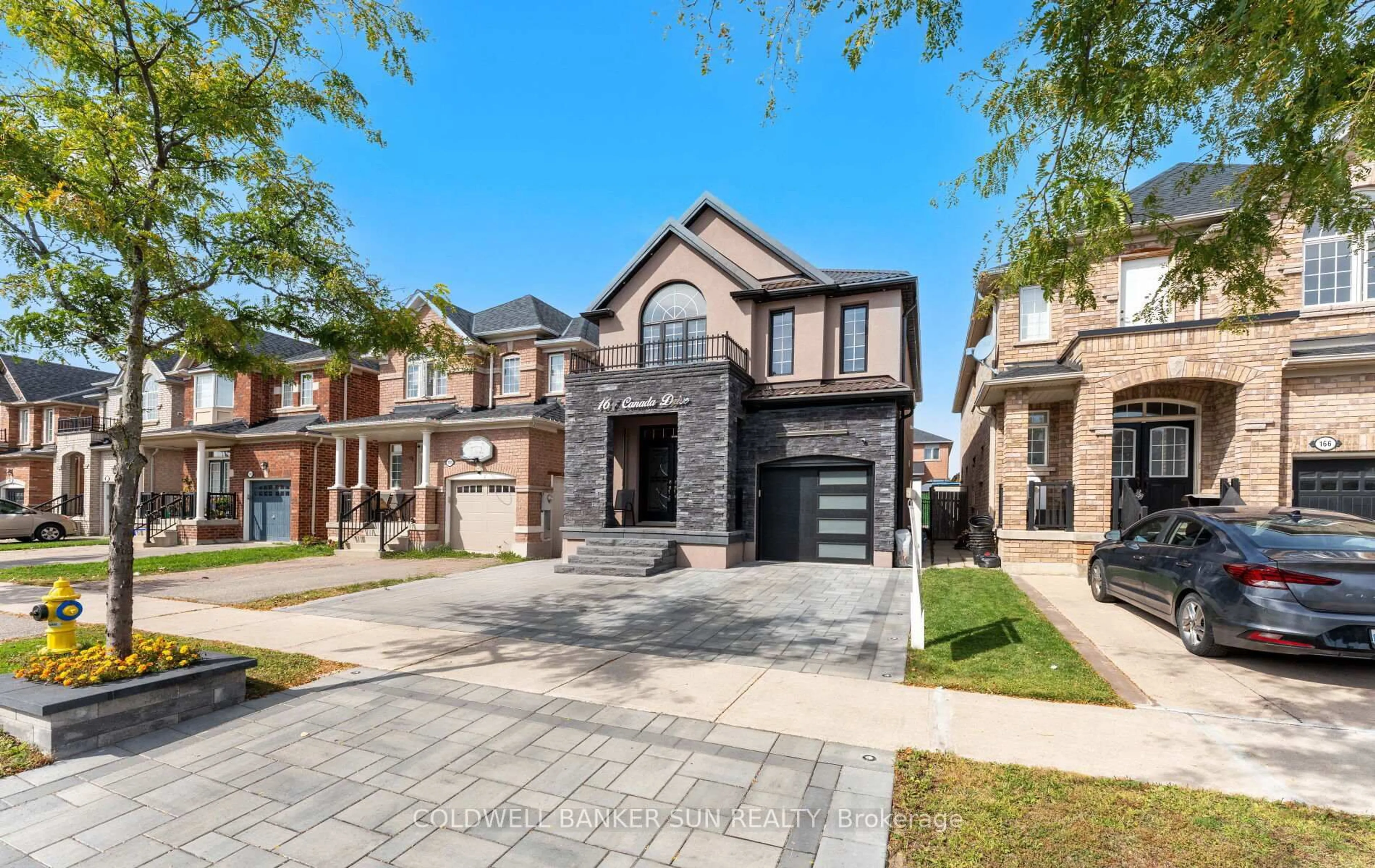 Home with brick exterior material, street for 164 Canada Dr, Vaughan Ontario L4K 0K1