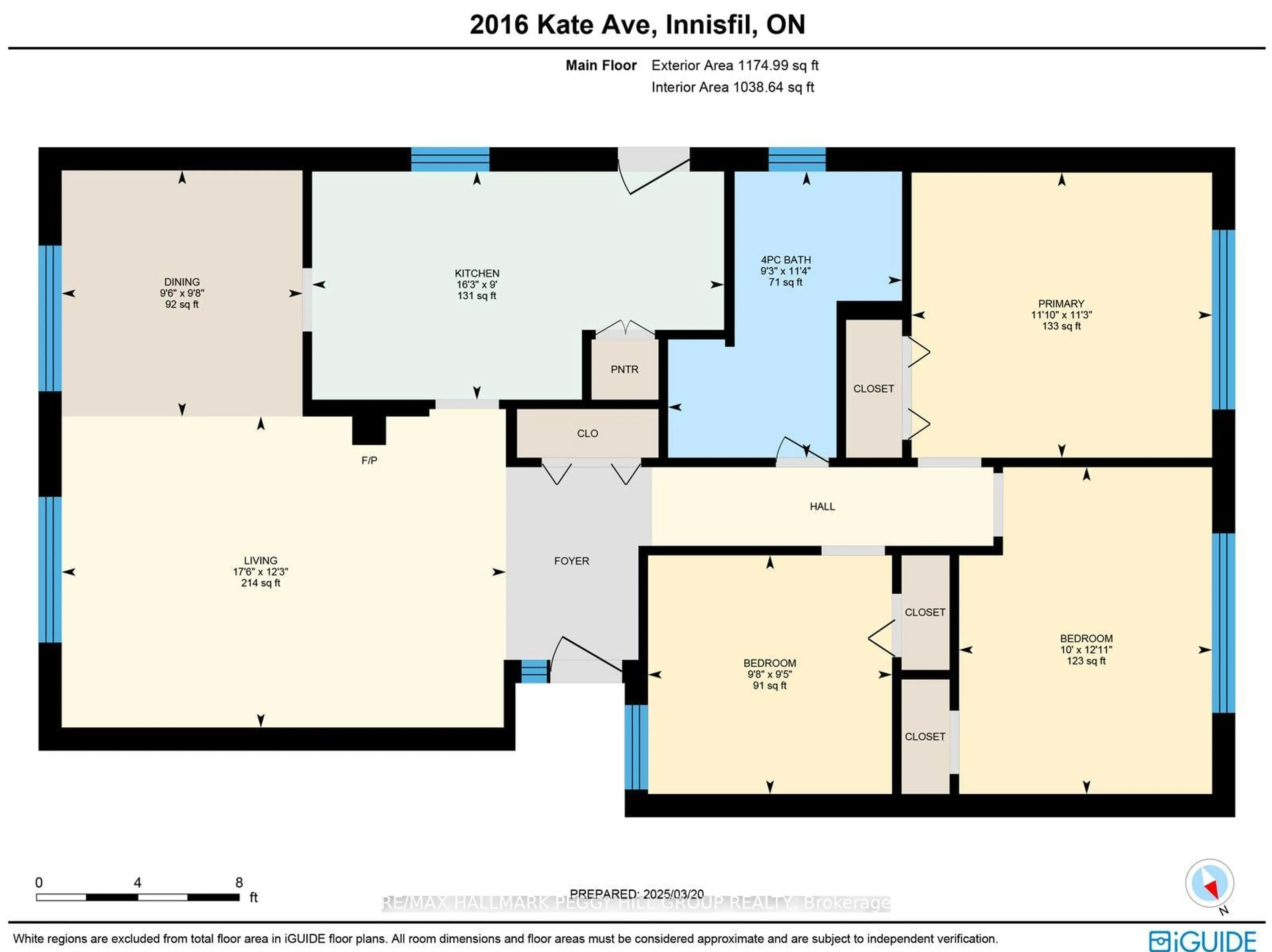 Floor plan for 2016 Kate Ave, Innisfil Ontario L9S 1Y2