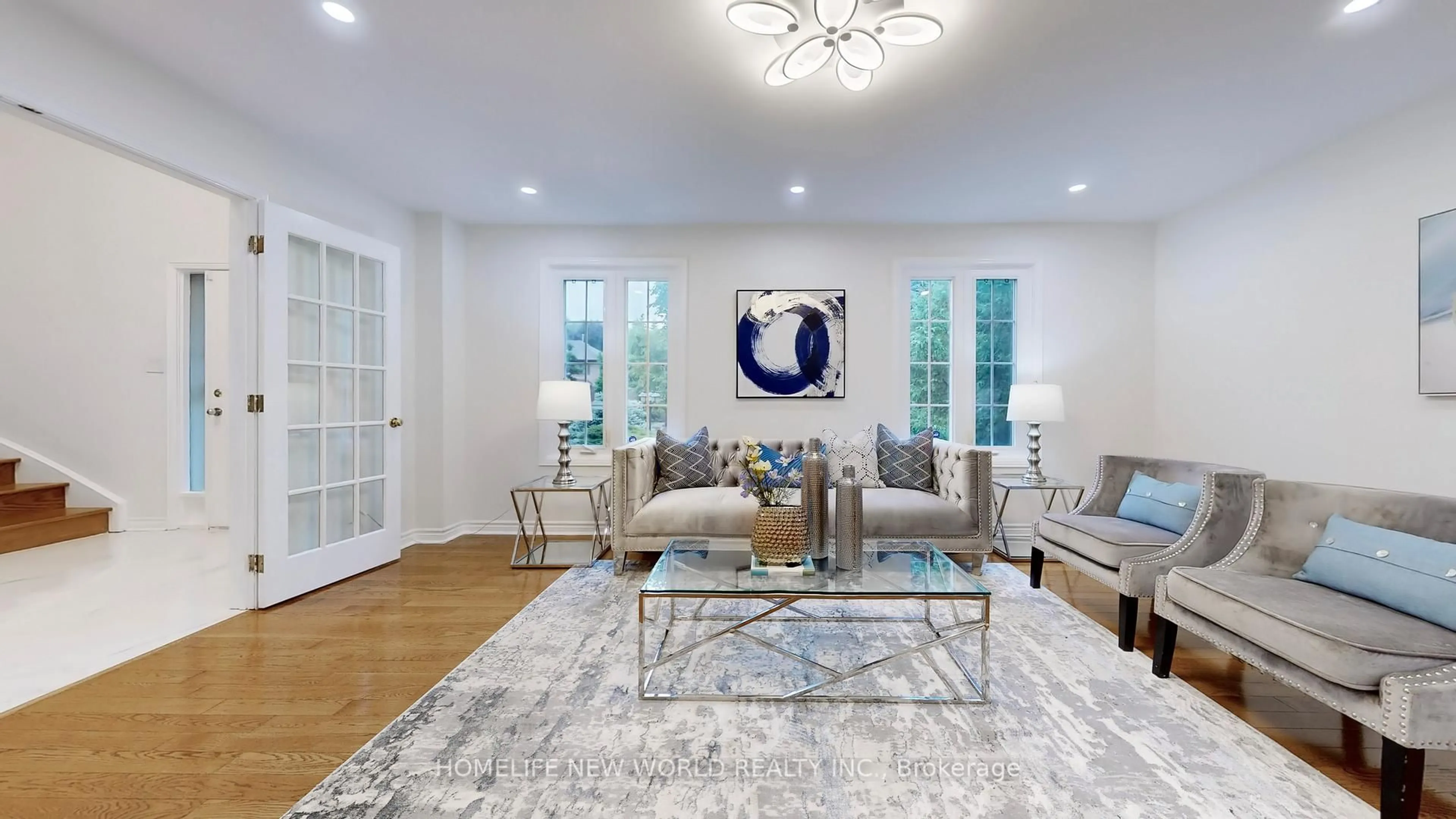 Living room with furniture, unknown for 3 Athens Dr, Markham Ontario L3R 0C4