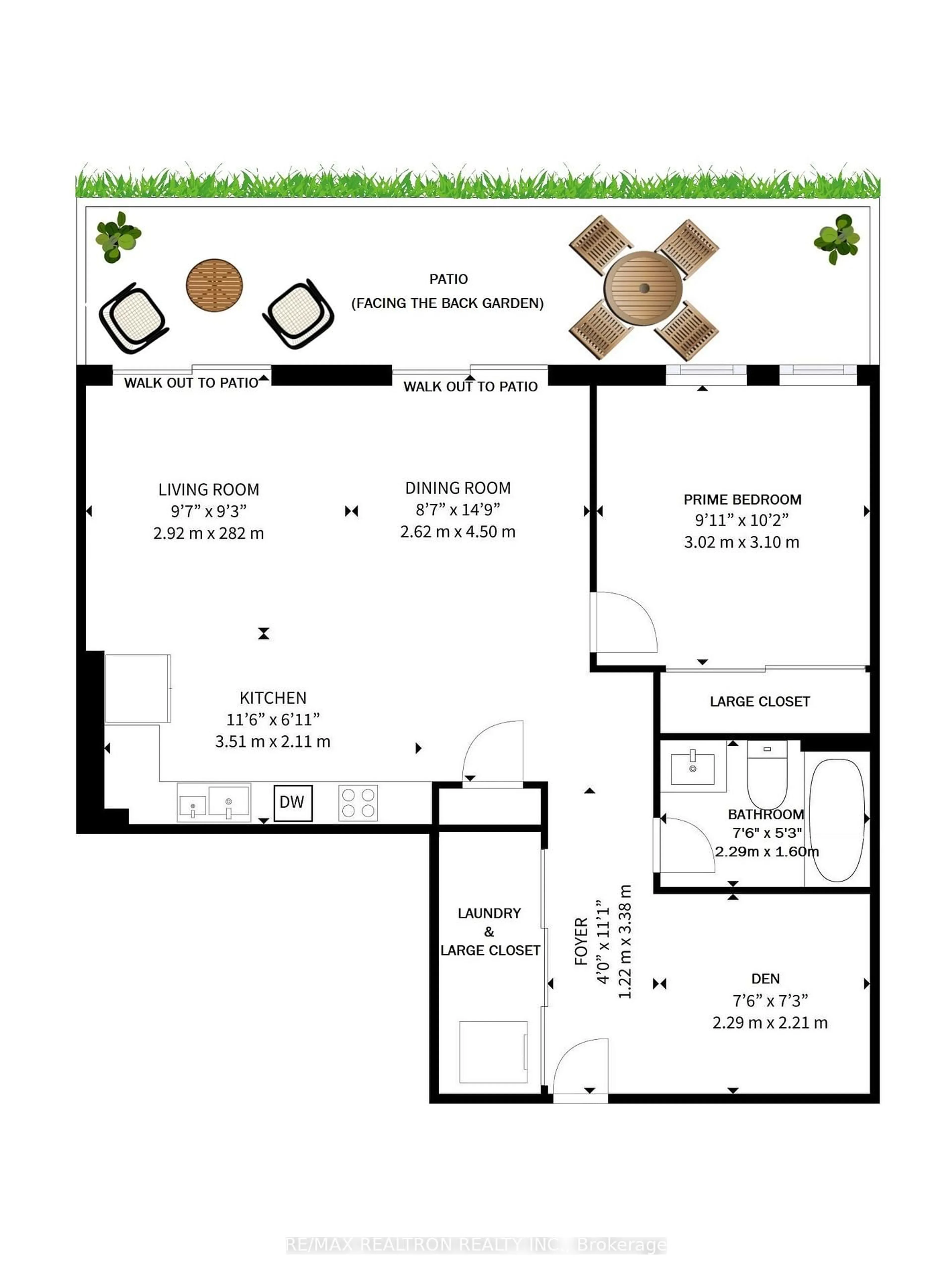 Floor plan for 28 Prince Regent St #126, Markham Ontario L6C 0V5