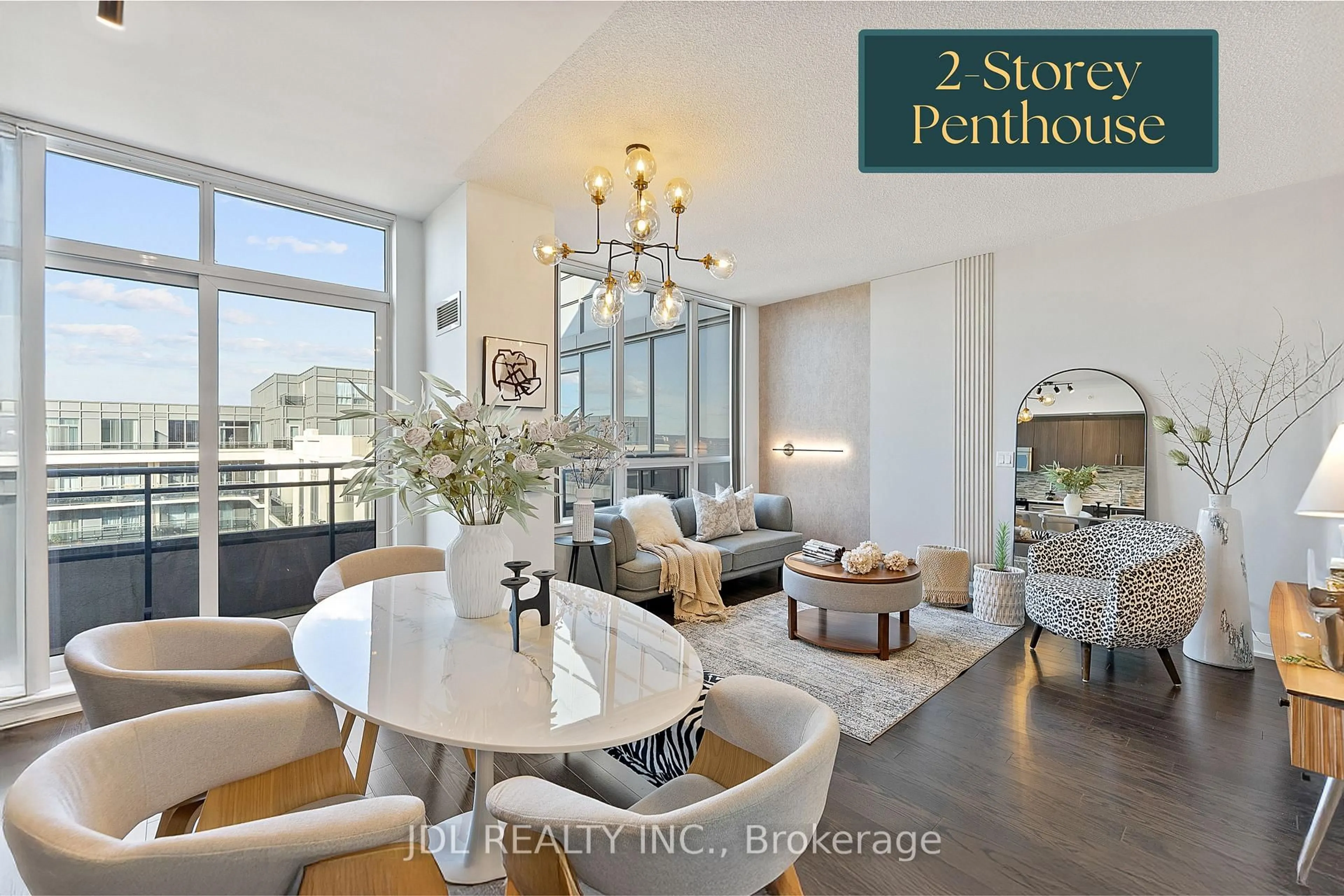 Living room with furniture, unknown for 372 Highway 7 #PH 17, Richmond Hill Ontario L4B 0C6